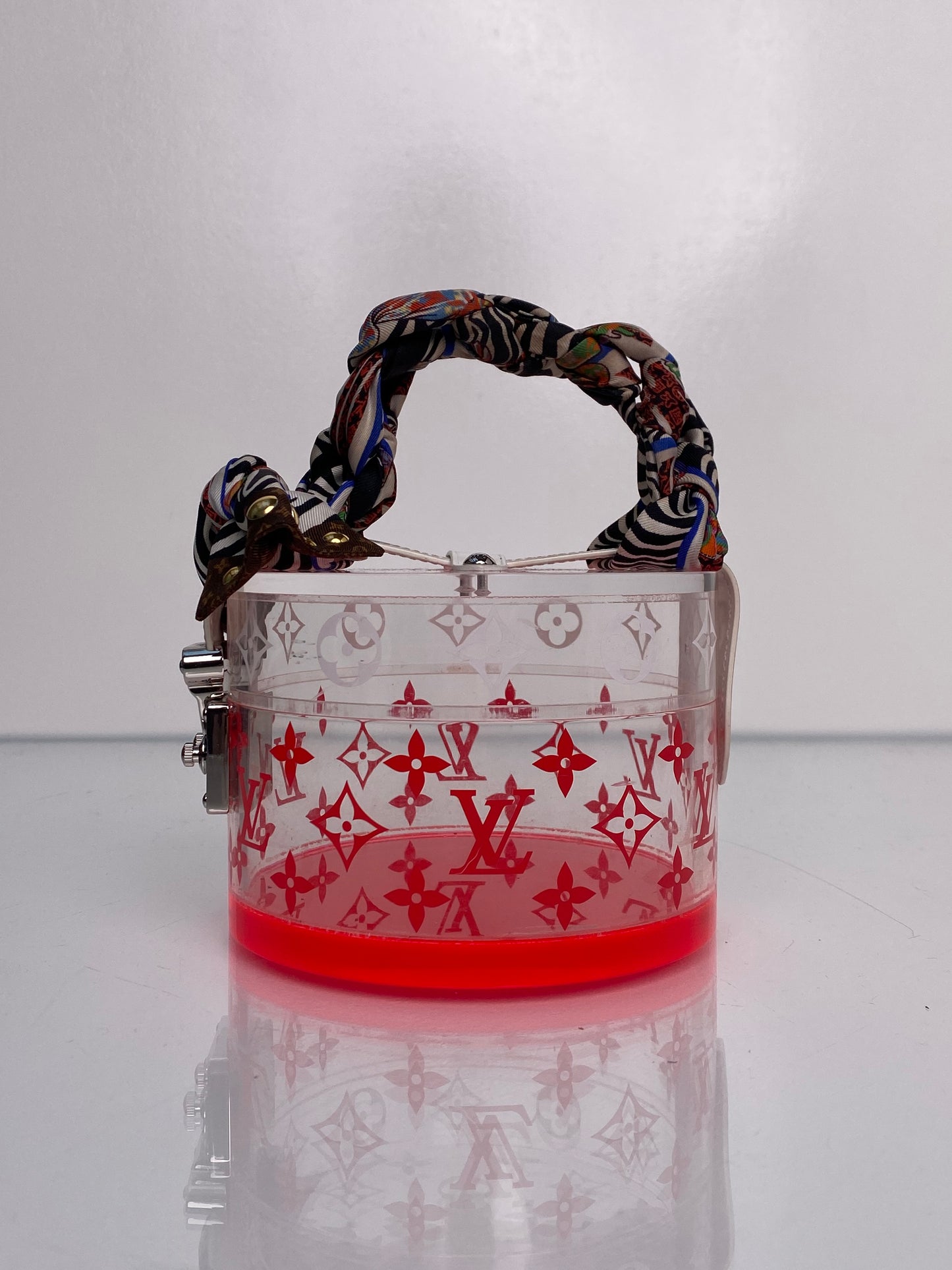 Louis Vuitton Monogram Circle Plexiglass Red Bag