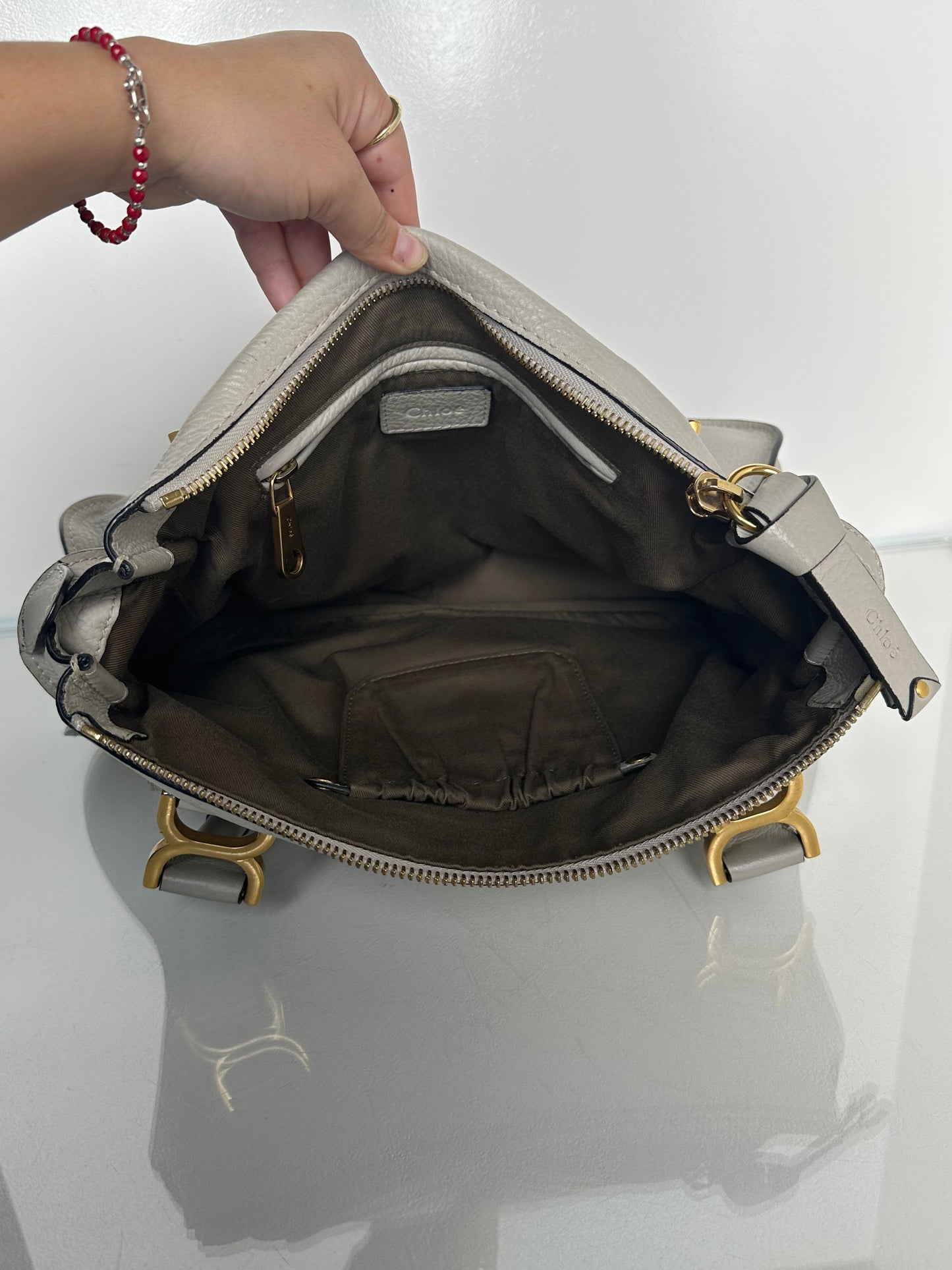 Chloe Taupe / Grey Marcie Bag GHW