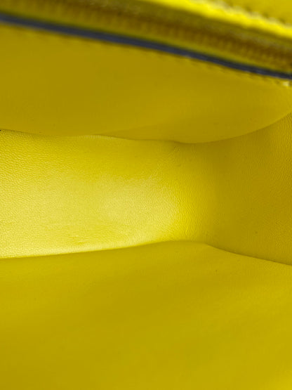Fendi Yellow Croc Baguette Bag GHW