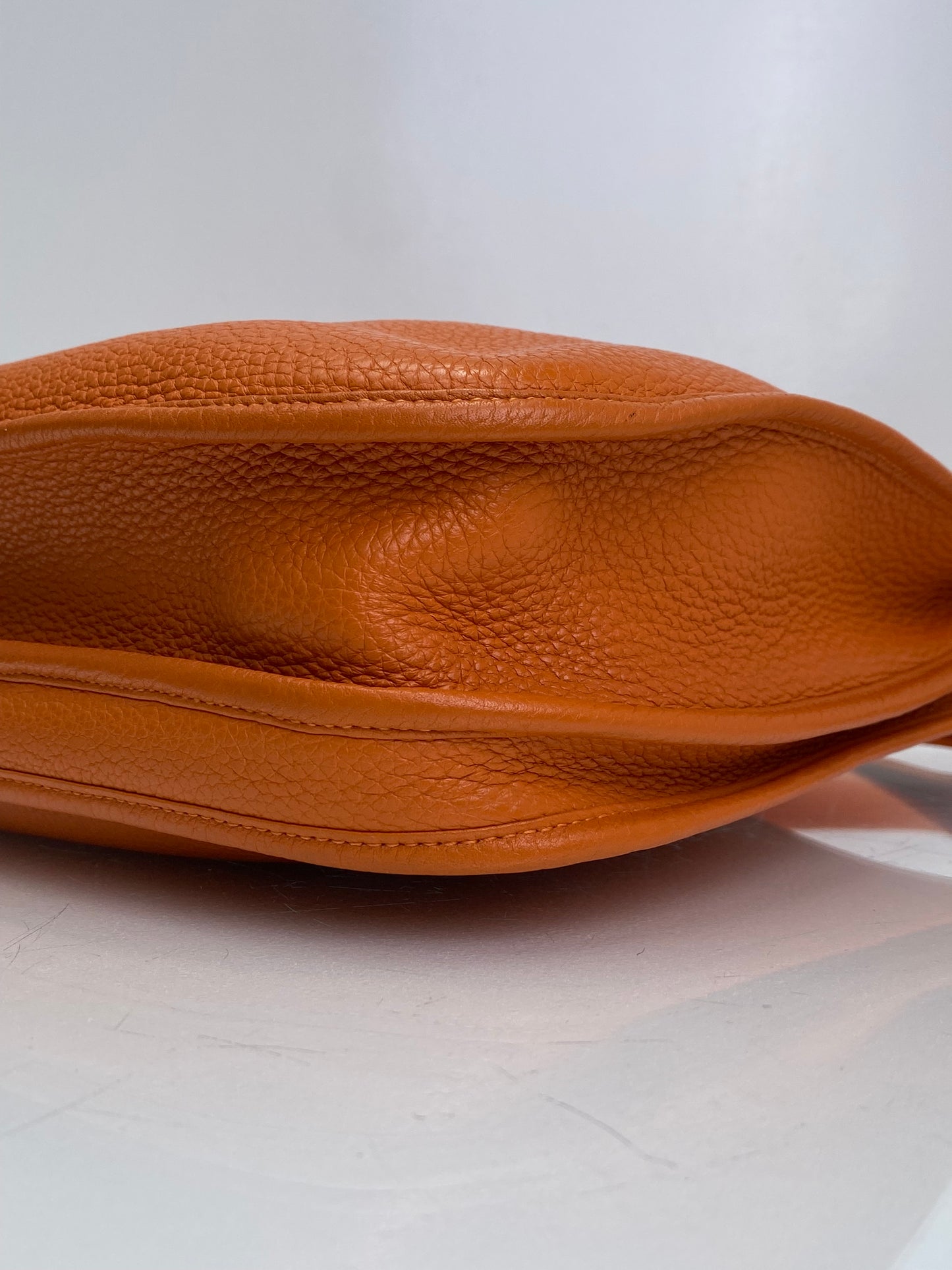 Hermes Orange Evelyne PM Clemence PHW