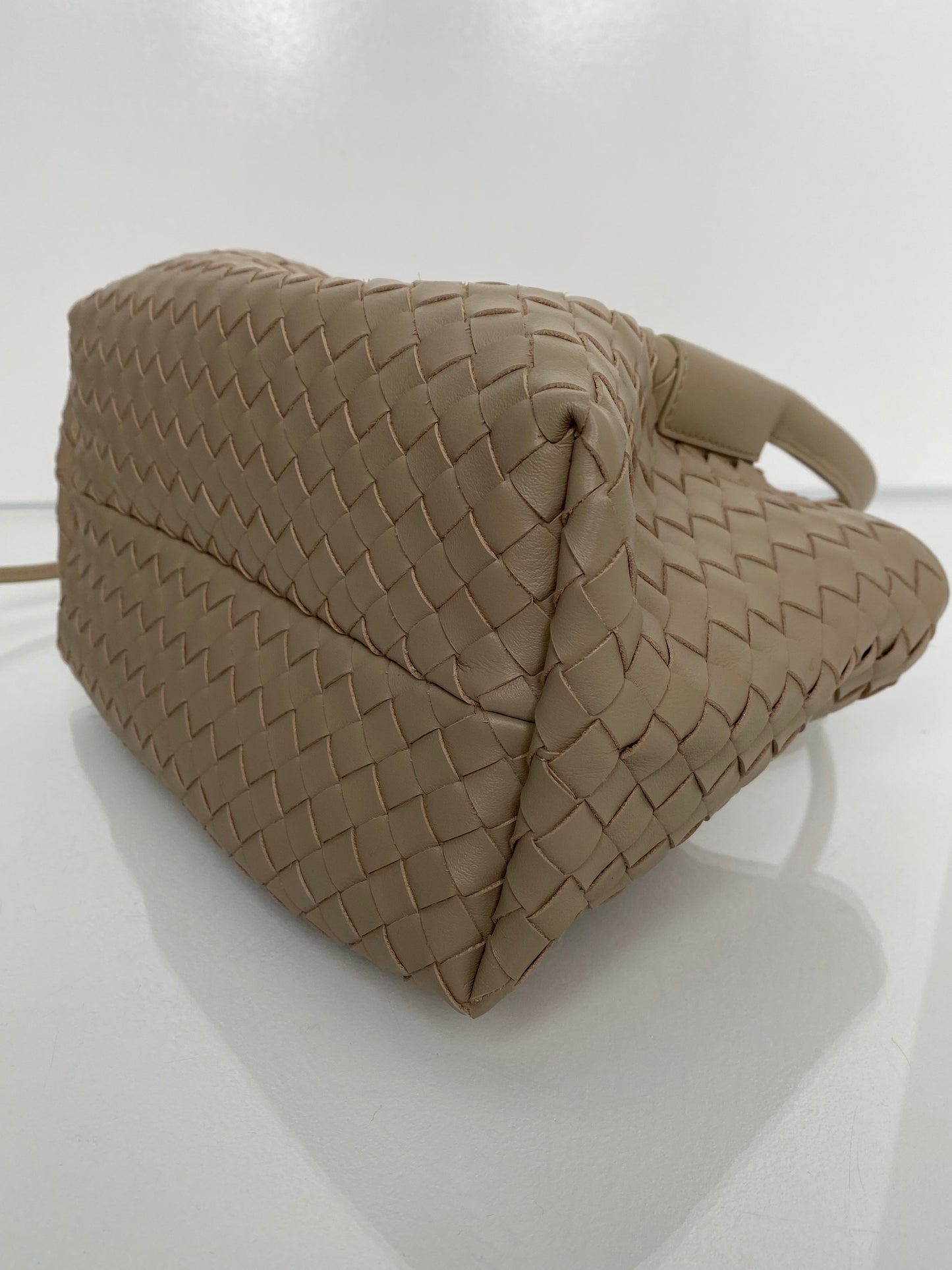 Bottega Veneta Taupe Small Pinacoteca Bag GHW