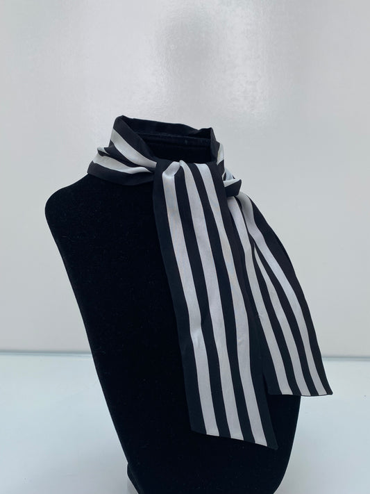 Gucci X Adidas Black & White Stripe Twilly