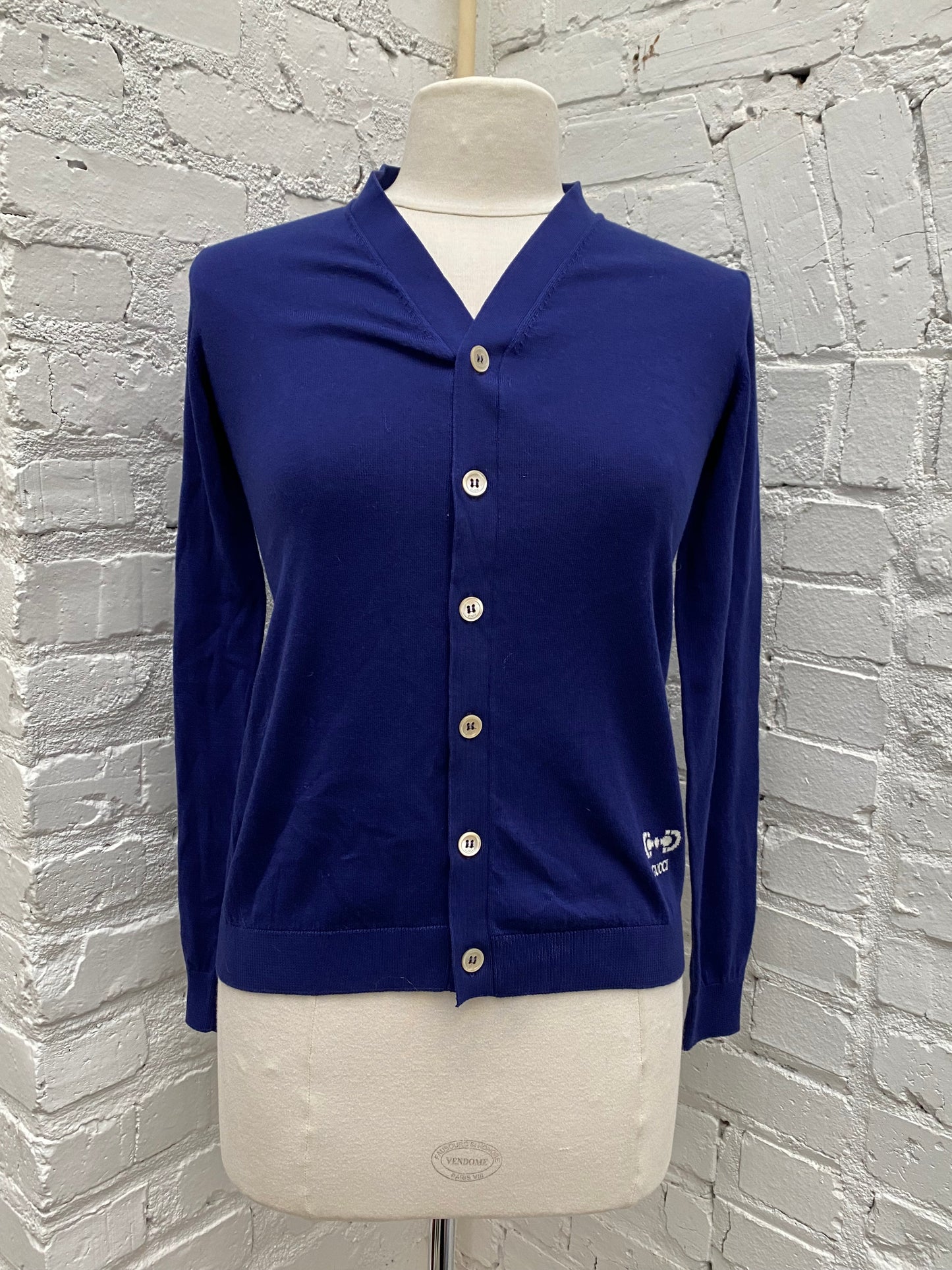 Gucci Kids Violet GG Logo Cardigan, 12Y