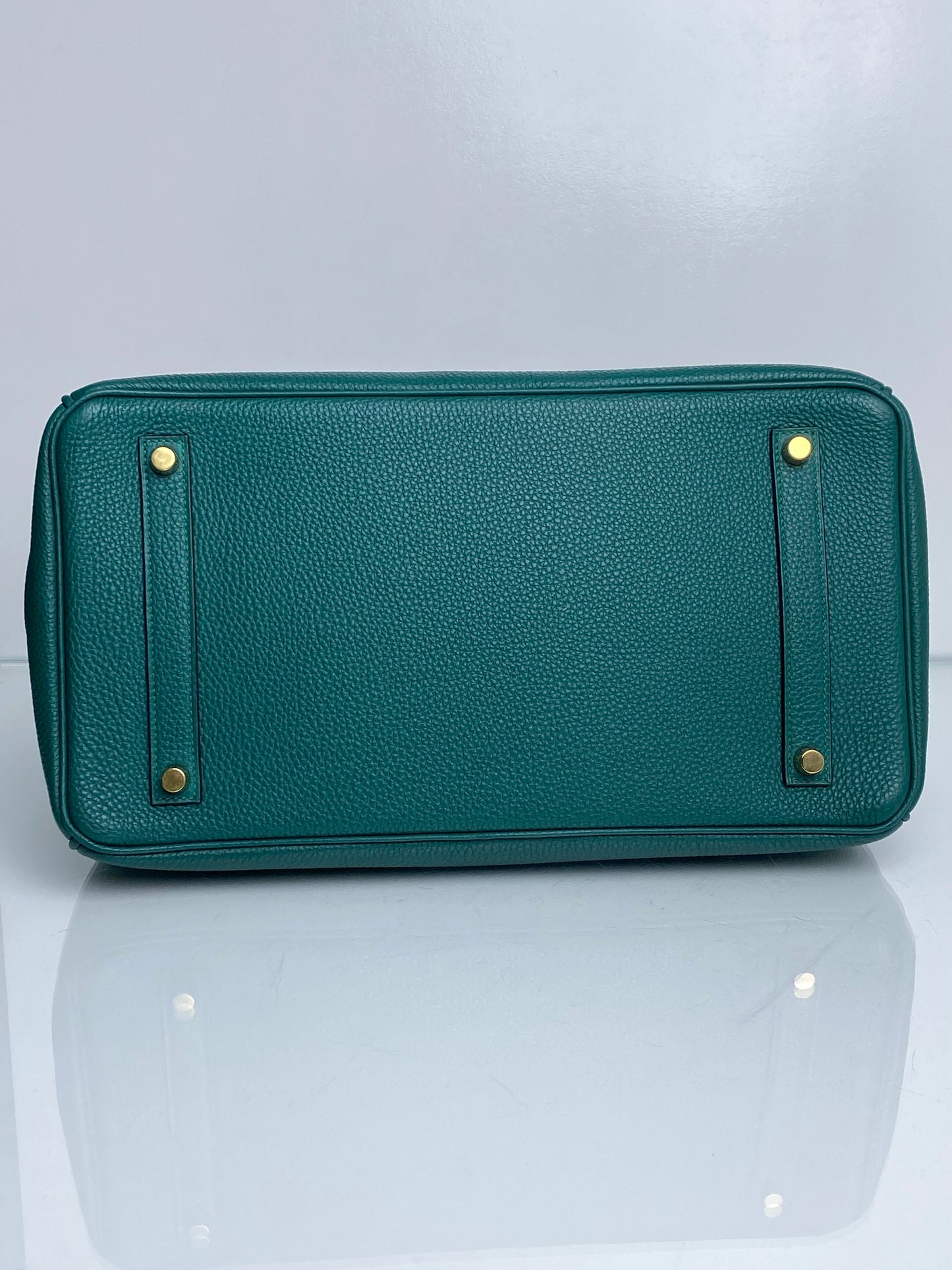 Hermes Birkin Malachite Togo GHW #Q