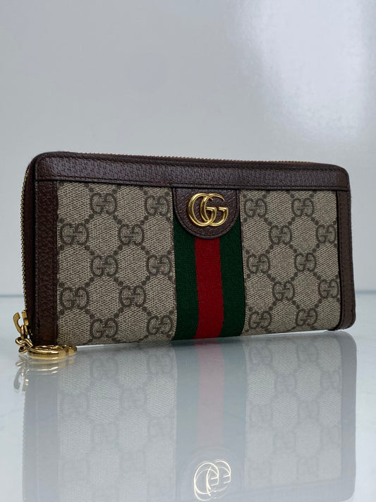 Gucci GG Supreme Webstripe Wallet GHW