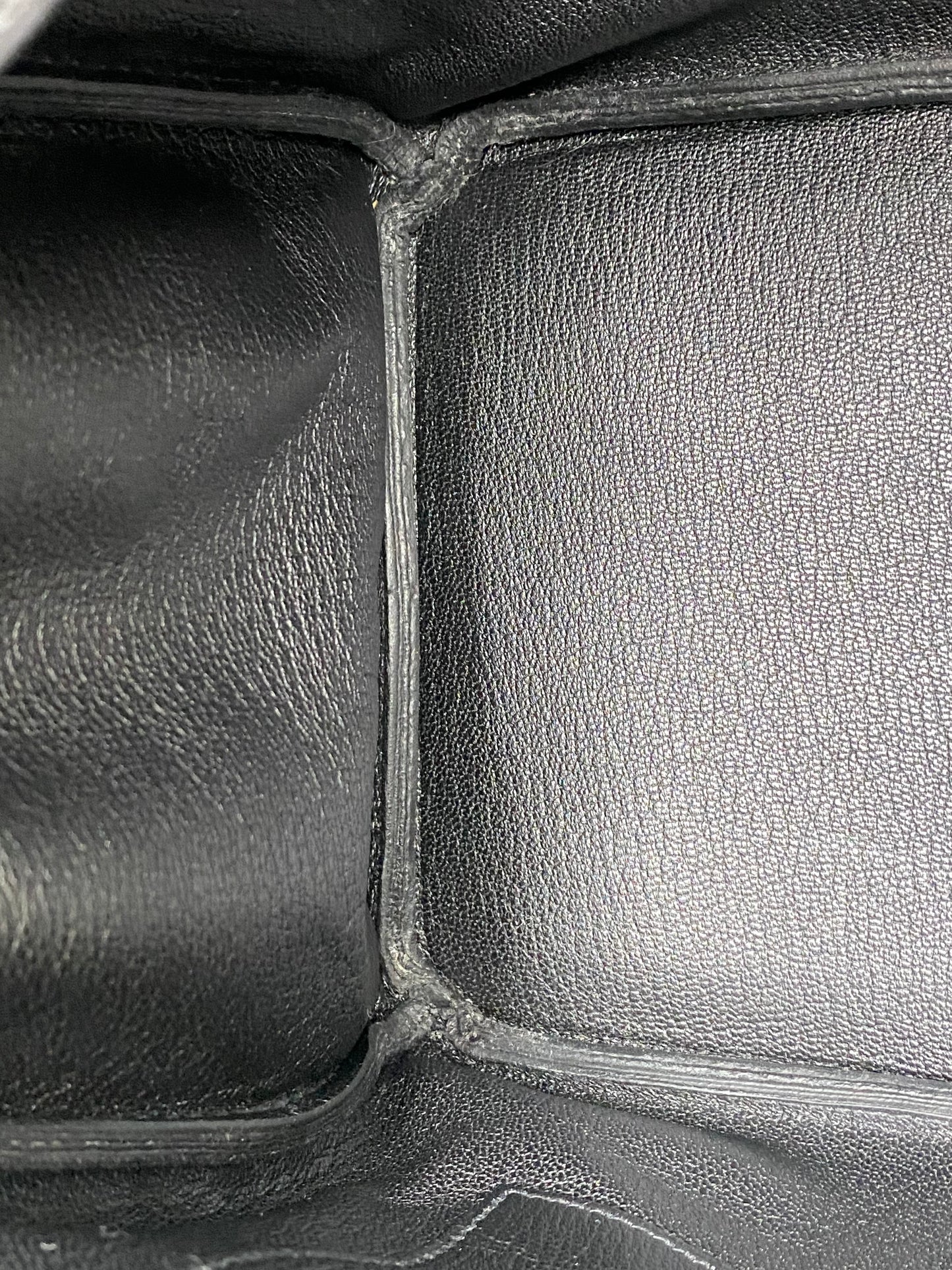 Hermes Birkin 30 Black Clemence PHW #Y