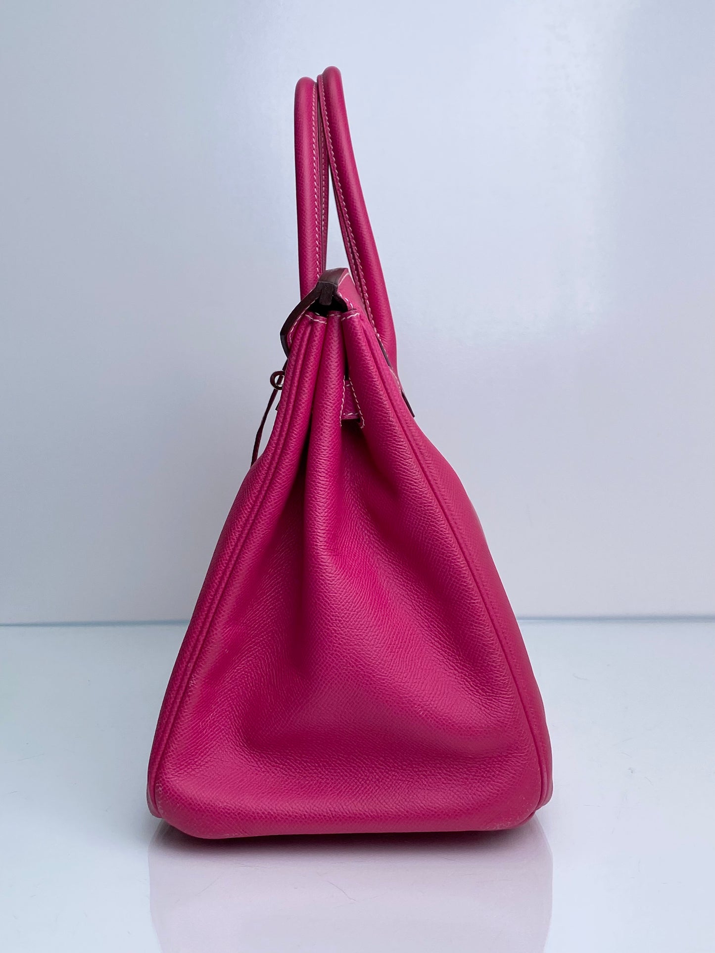 Hermes Birkin 35 Rose Tyrien Candy PHW #N