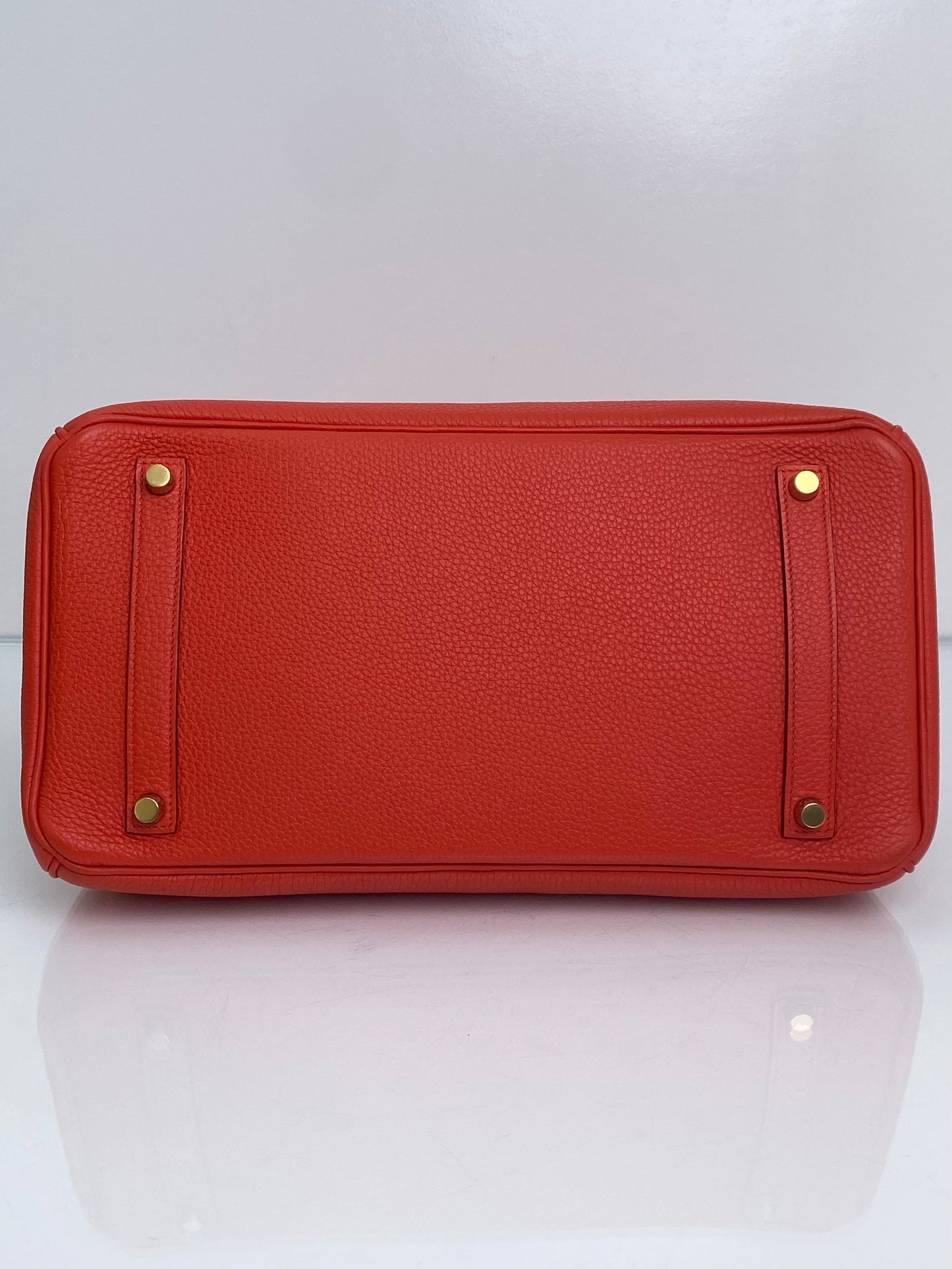 Hermes Birkin 35 Rouge Pivoine Togo GHW #X