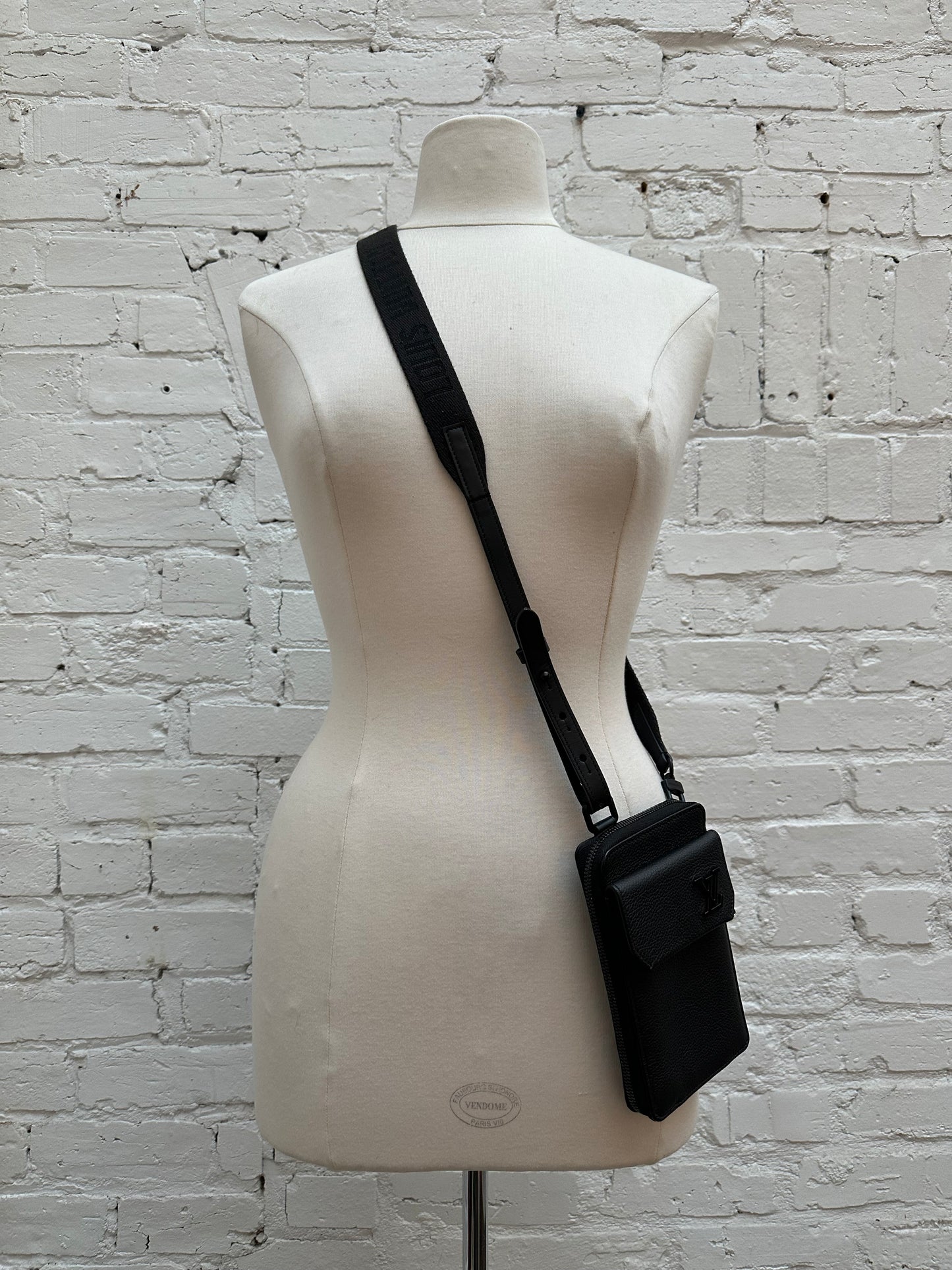 Louis Vuitton Black Aerogram Phone Bag