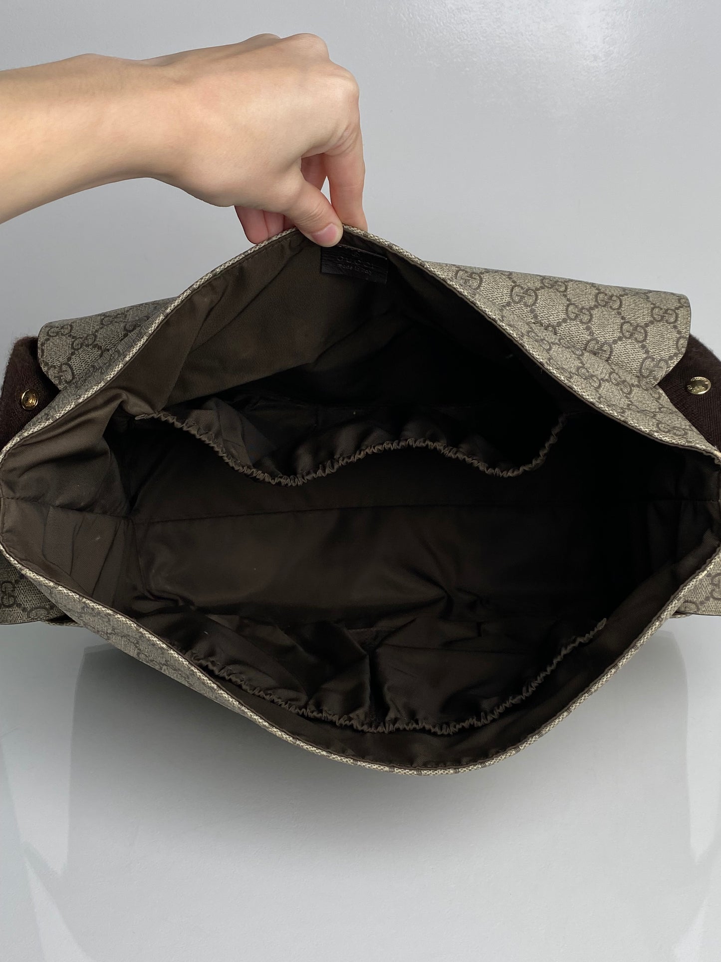 Gucci Guccisima Canvas Diaper Bag GHW