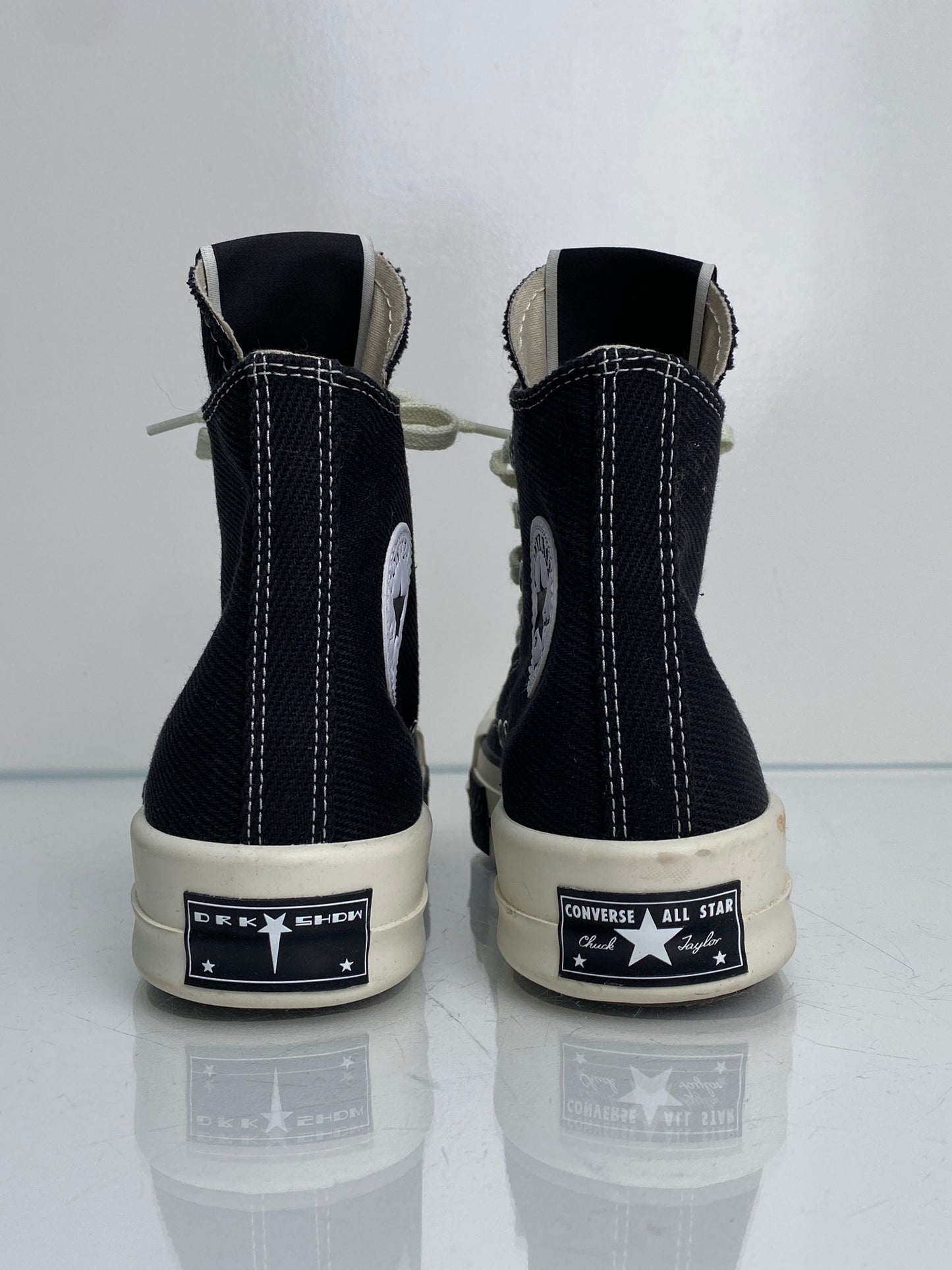 Converse X Rick Owens TURBODRK Chuck 70 Black & White High-Top Sneakers, Men's 6/Womens 8