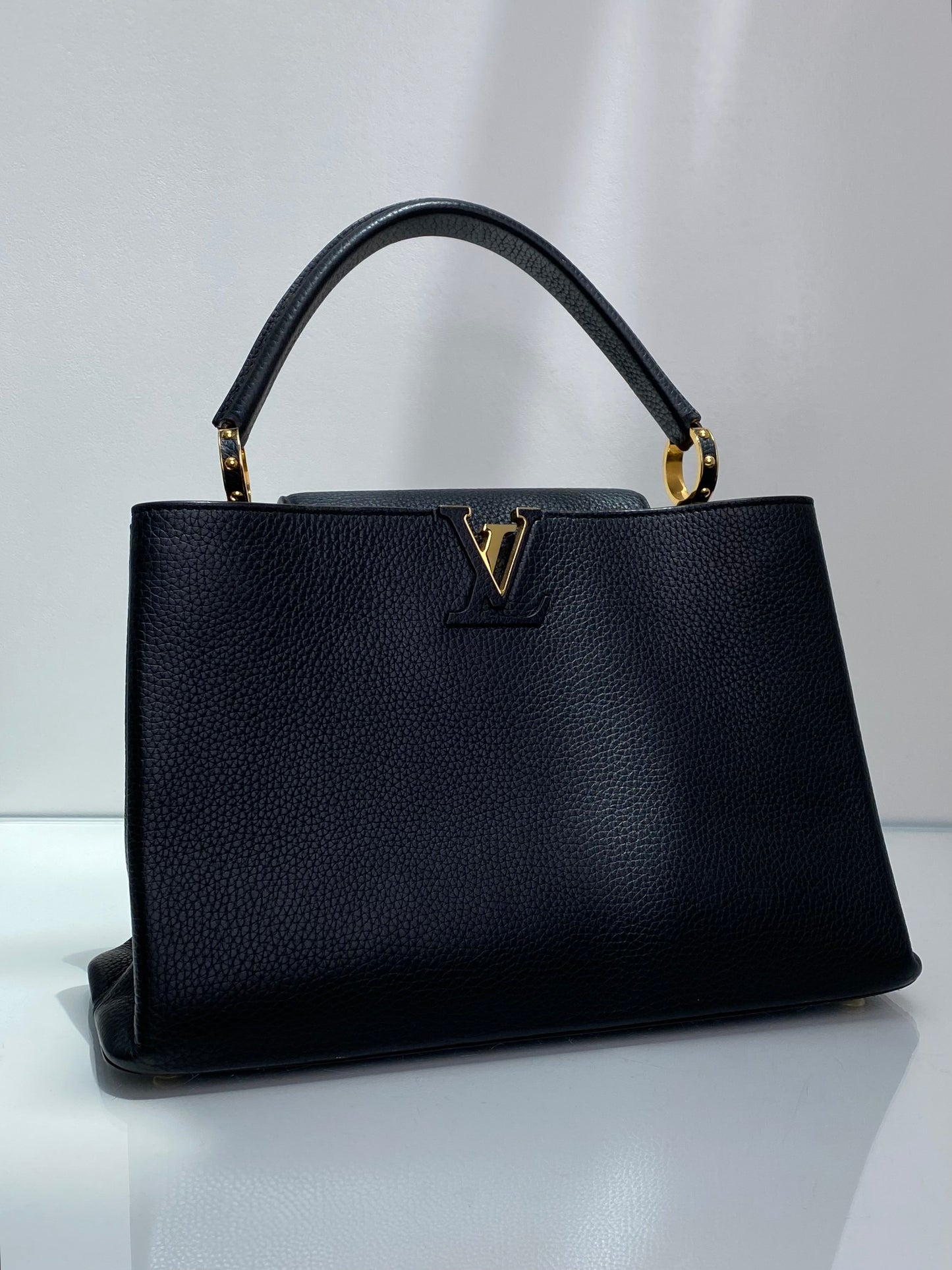 Louis Vuitton Capucines Black Large GHW