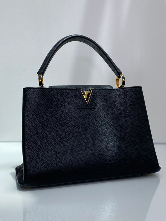 Louis Vuitton Capucines Black Large GHW