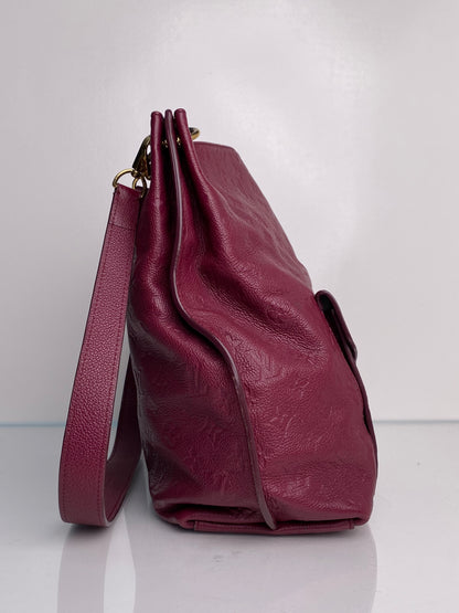 Louis Vuitton Magenta Empreinte Hobo Metis Bag GHW