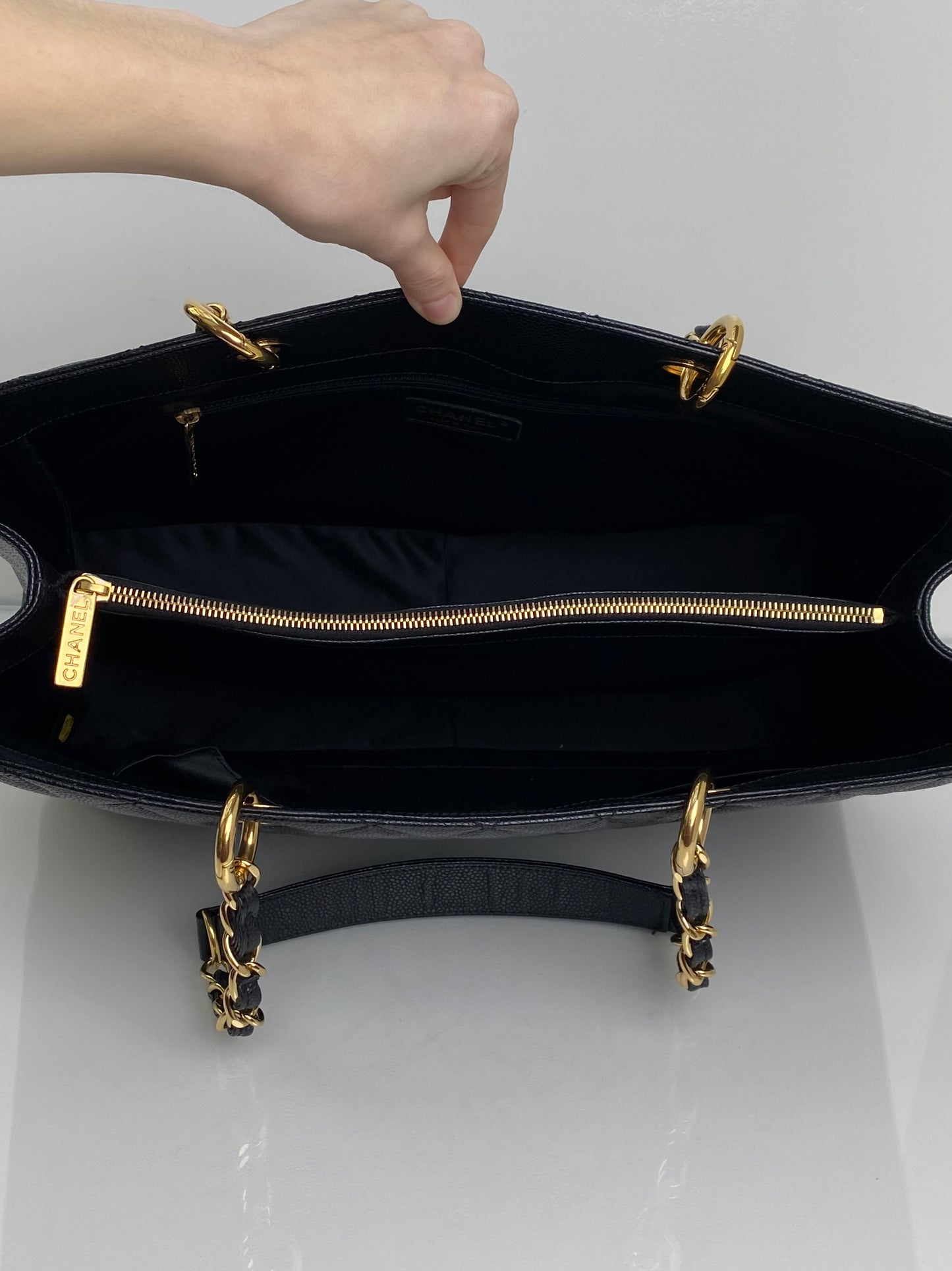 Chanel Black GST XL Caviar Bag GHW #17