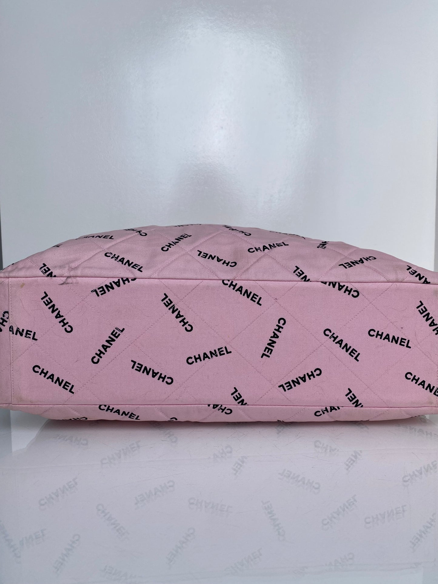 Chanel Vintage Pink Logomania Tote 24KGHW