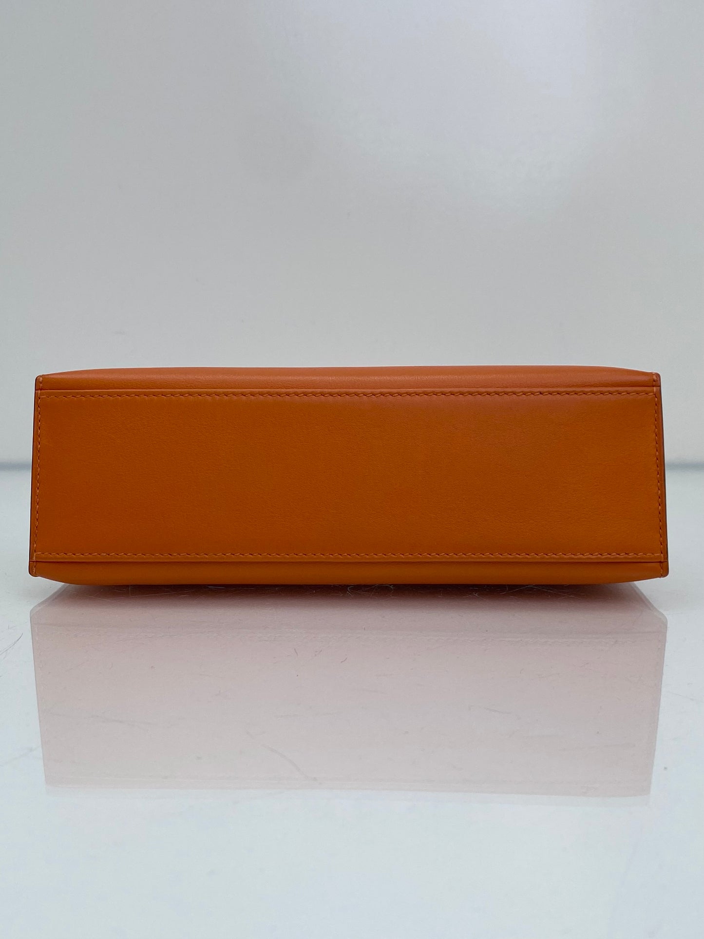 Hermes Kelly Pochette Orange Swift GHW #N