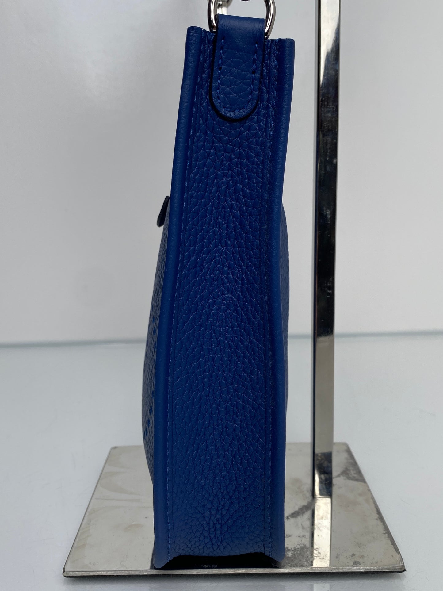 Hermes Evelyne TPM Bleu Tie Clemence PHW