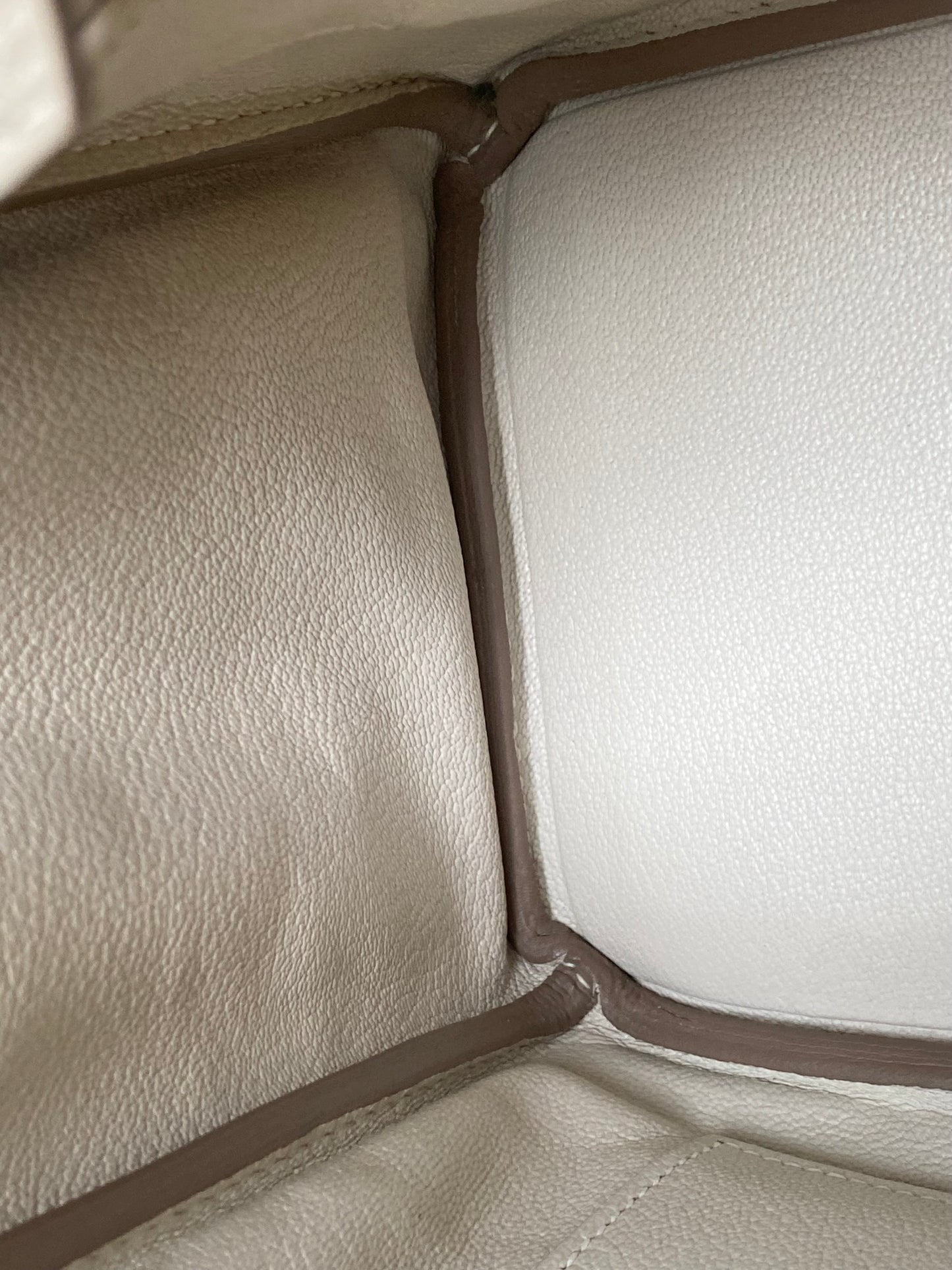 Hermes Birkin 25 Craie Togo GHW #Y