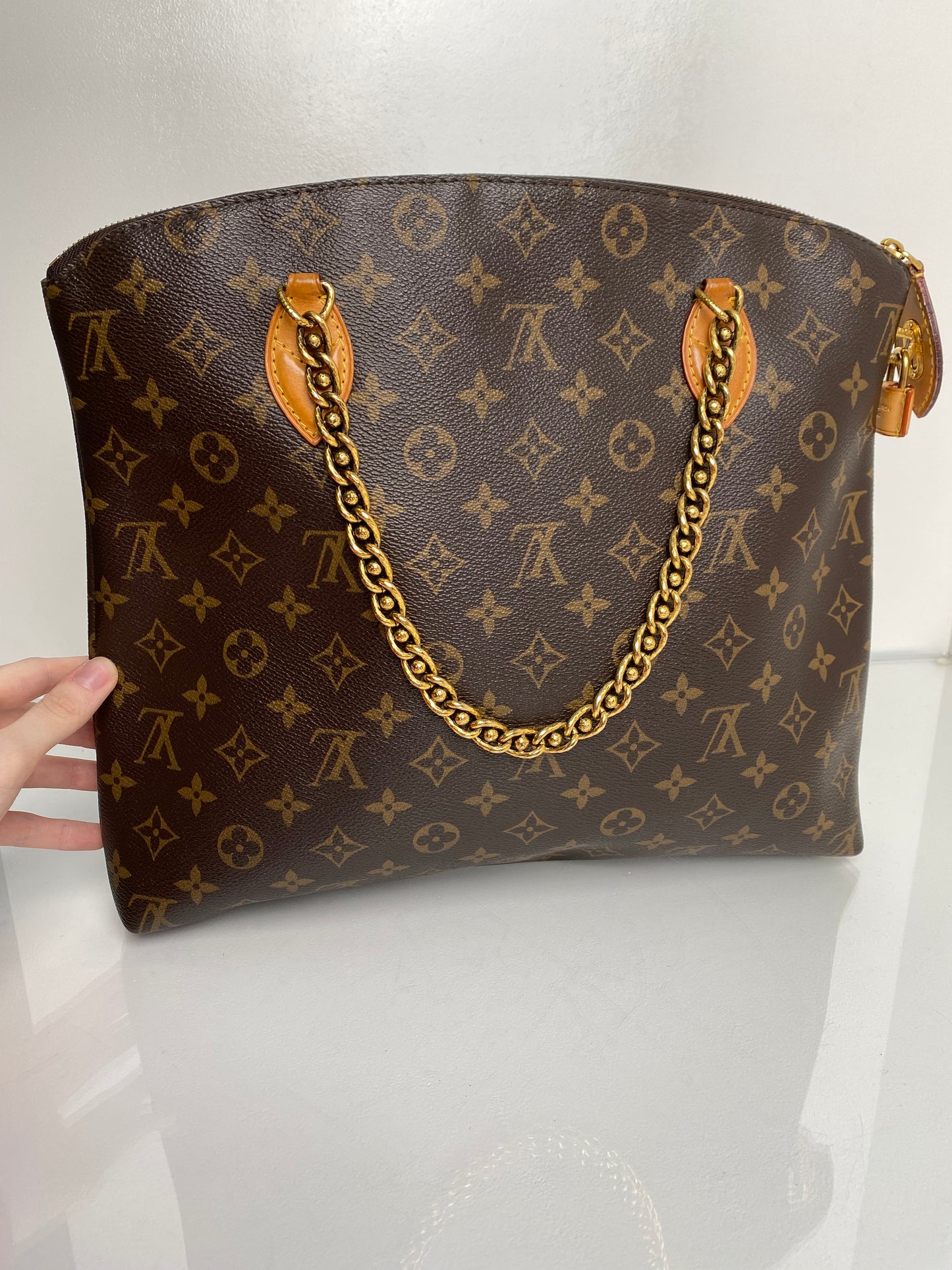 Louis Vuitton Monogram Canvas Lockit Chain Bag GHW