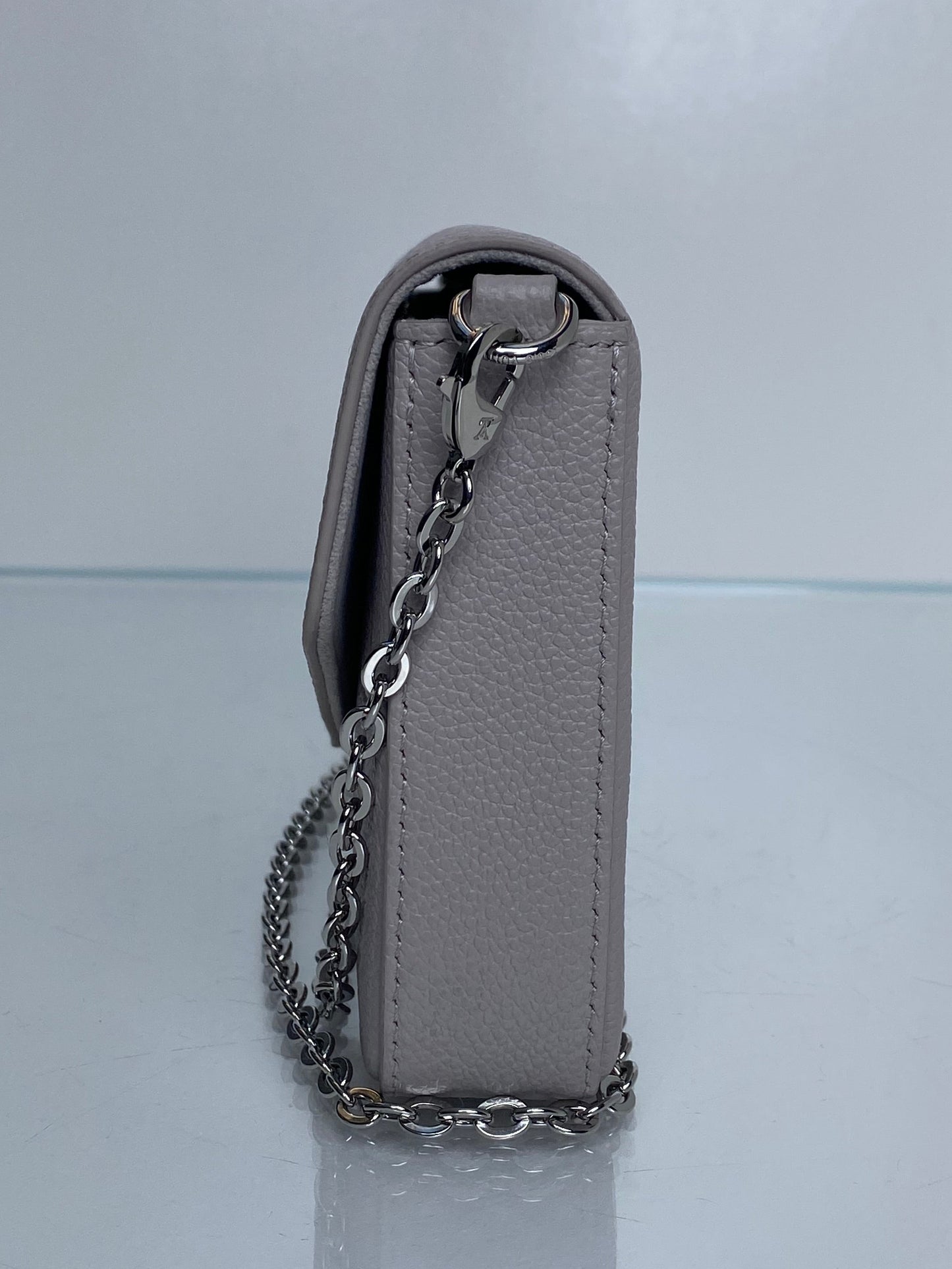 Louis Vuitton Grey Empreinte Pochette Félicie Bag SHW