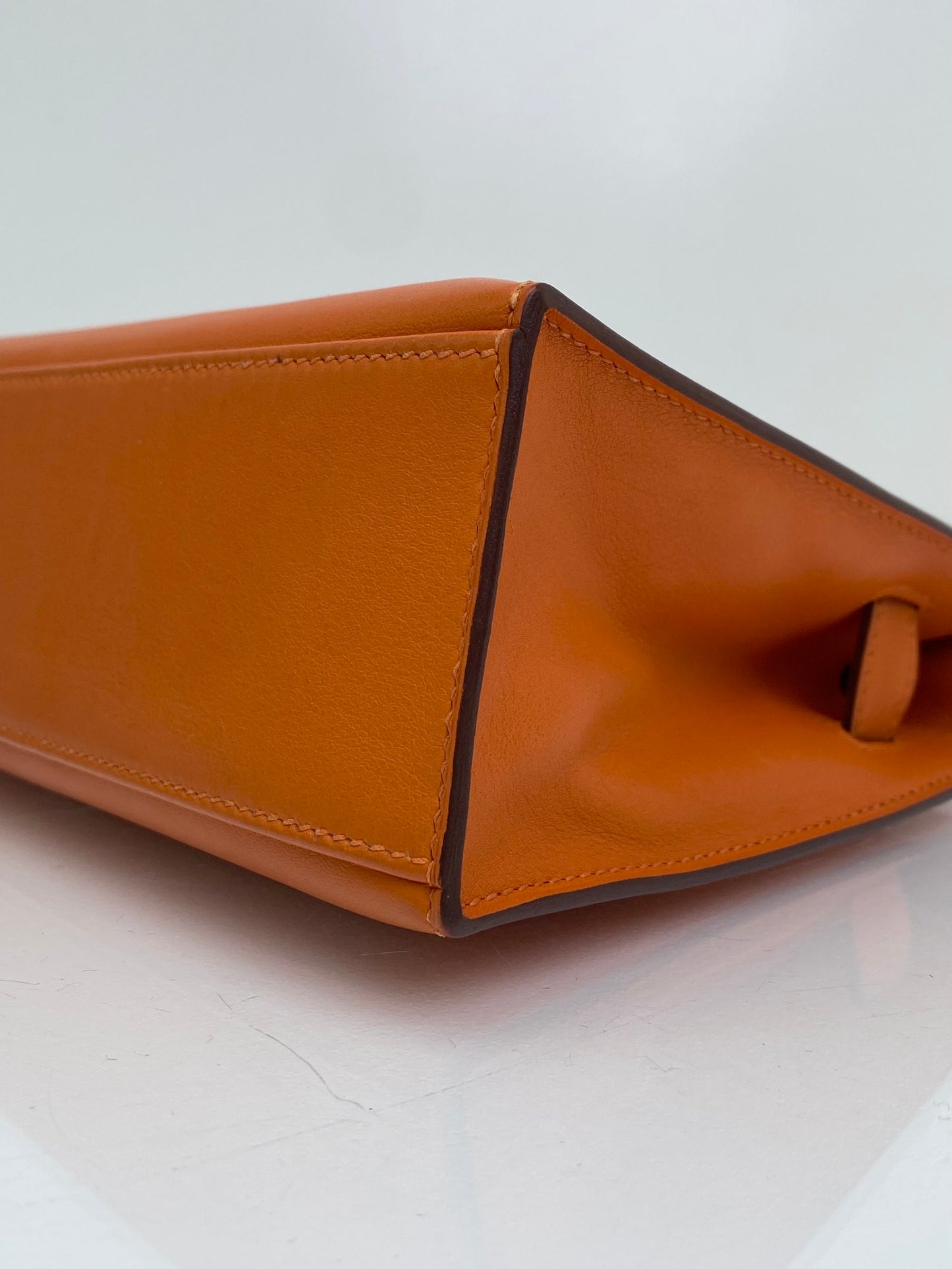 Hermes Kelly Pochette Orange Swift GHW #N