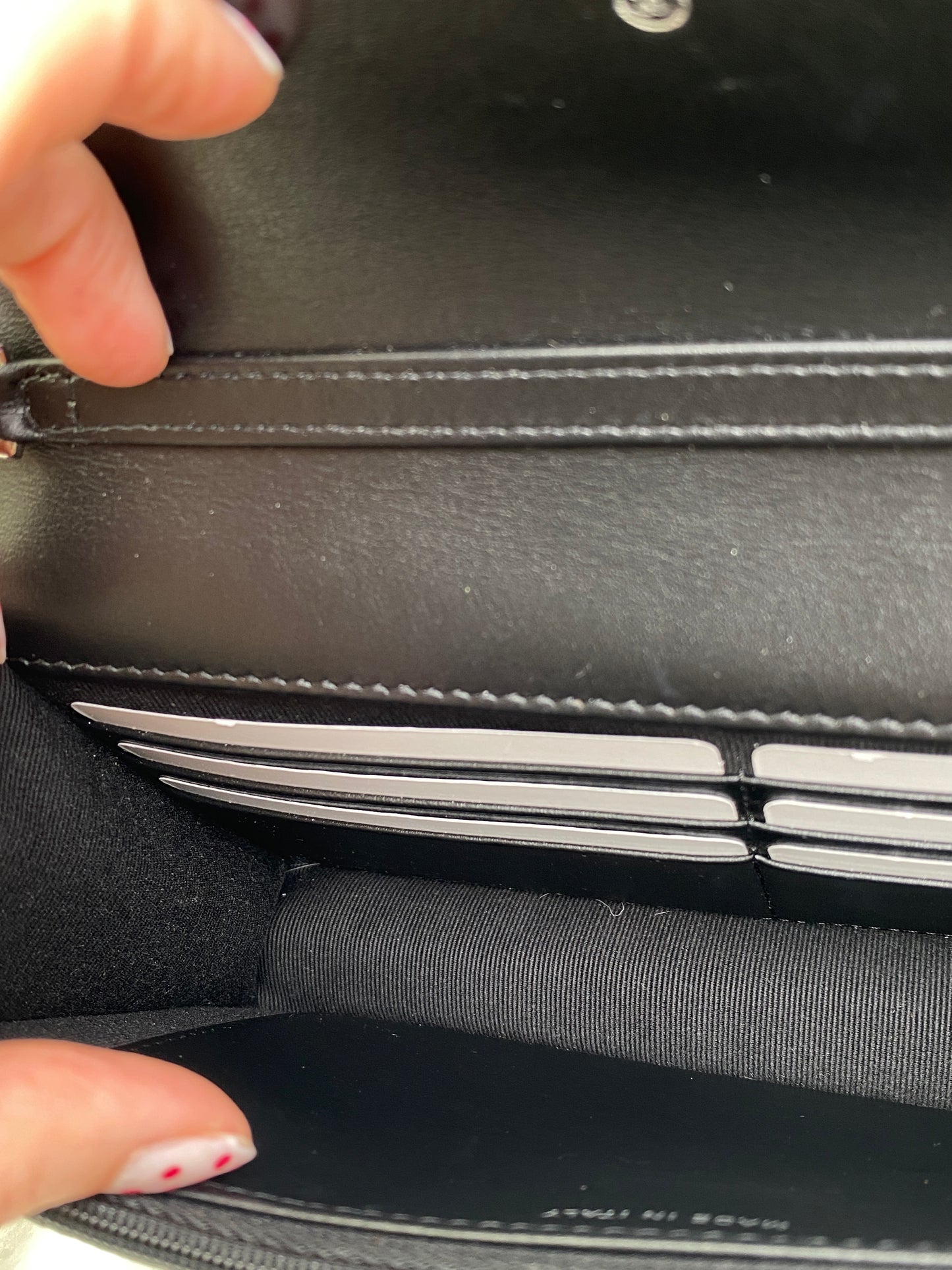 Chanel Grey & Multi Canvas CC Cloud Wallet On Chain Bag SHW