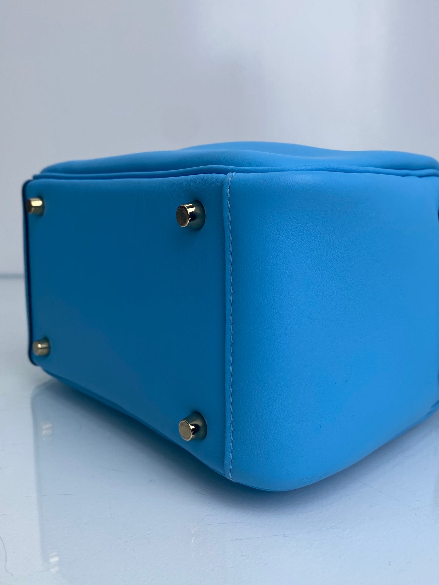 Hermes Celeste Lindy Mini Swift GHW #W