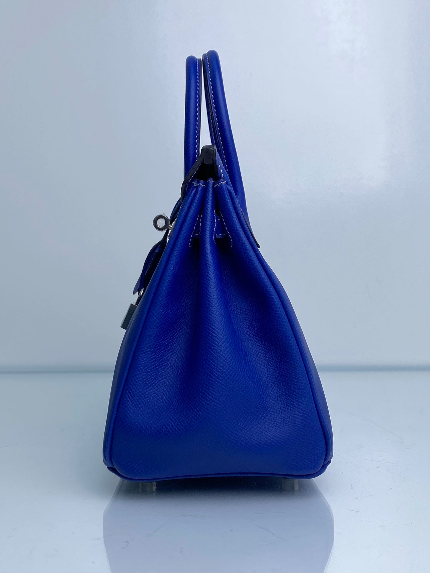 Hermes Birkin 25 Candy Blue Electric Mykonos Epsom PHW #O