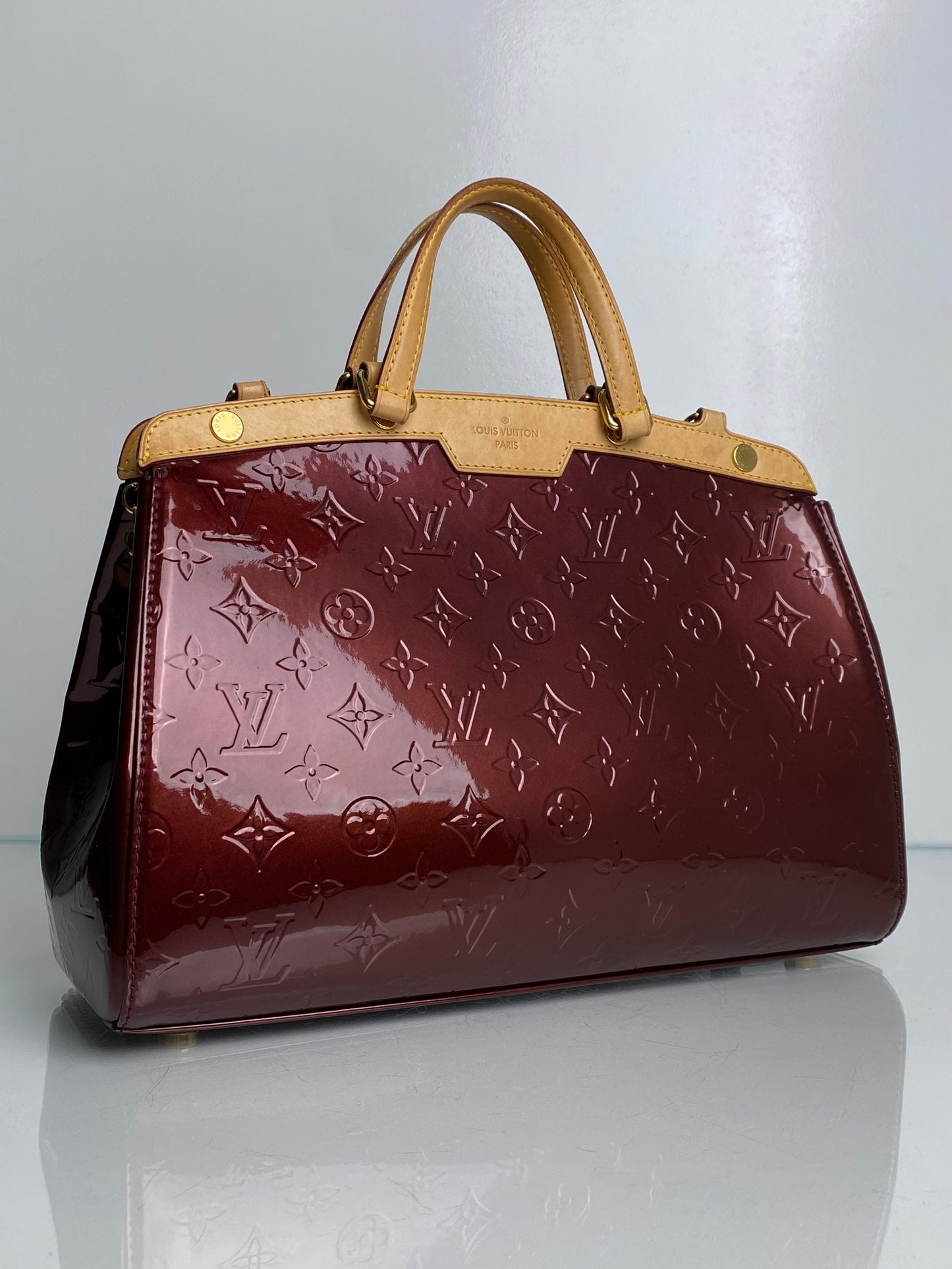 Louis Vuitton Rouge Fauviste Vernis Brea MM Bag GHW