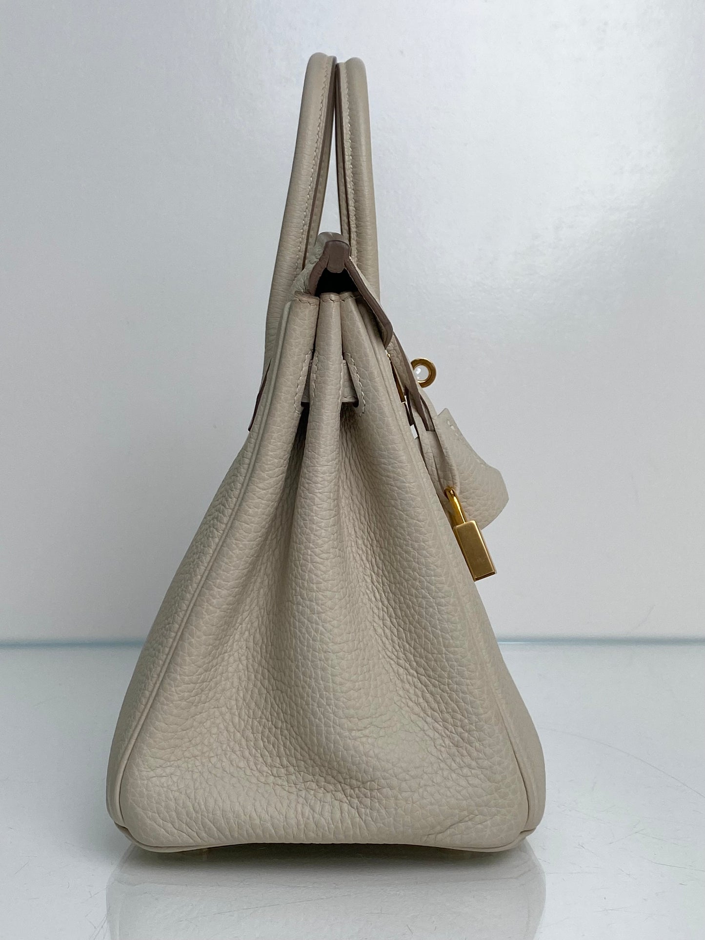 Hermes Birkin 25 Craie Togo GHW #Y