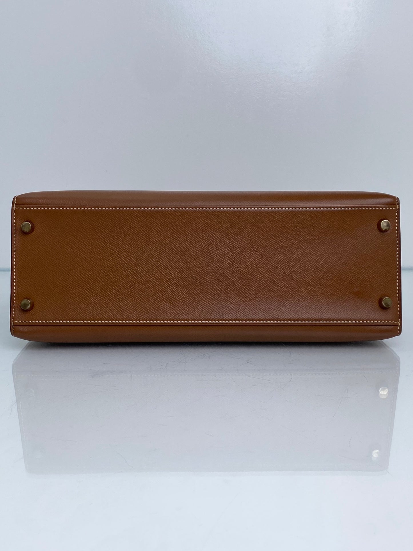 Hermes Kelly 32 Sellier Gold Epsom GHW #Z