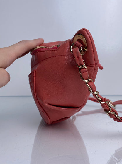 Chanel Pink Crumpled Glazed Lambskin Quilted Bum Bag GHW #25