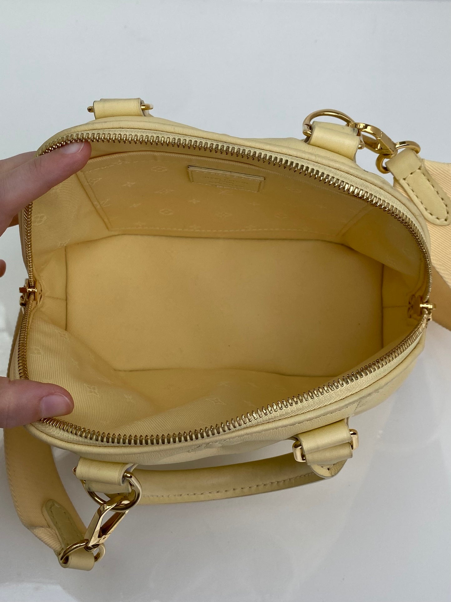 Louis Vuitton Yellow Bubblegram Alma BB Bag GHW