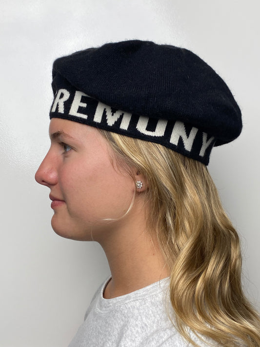 Opening Ceremony Black & White Logo Beret