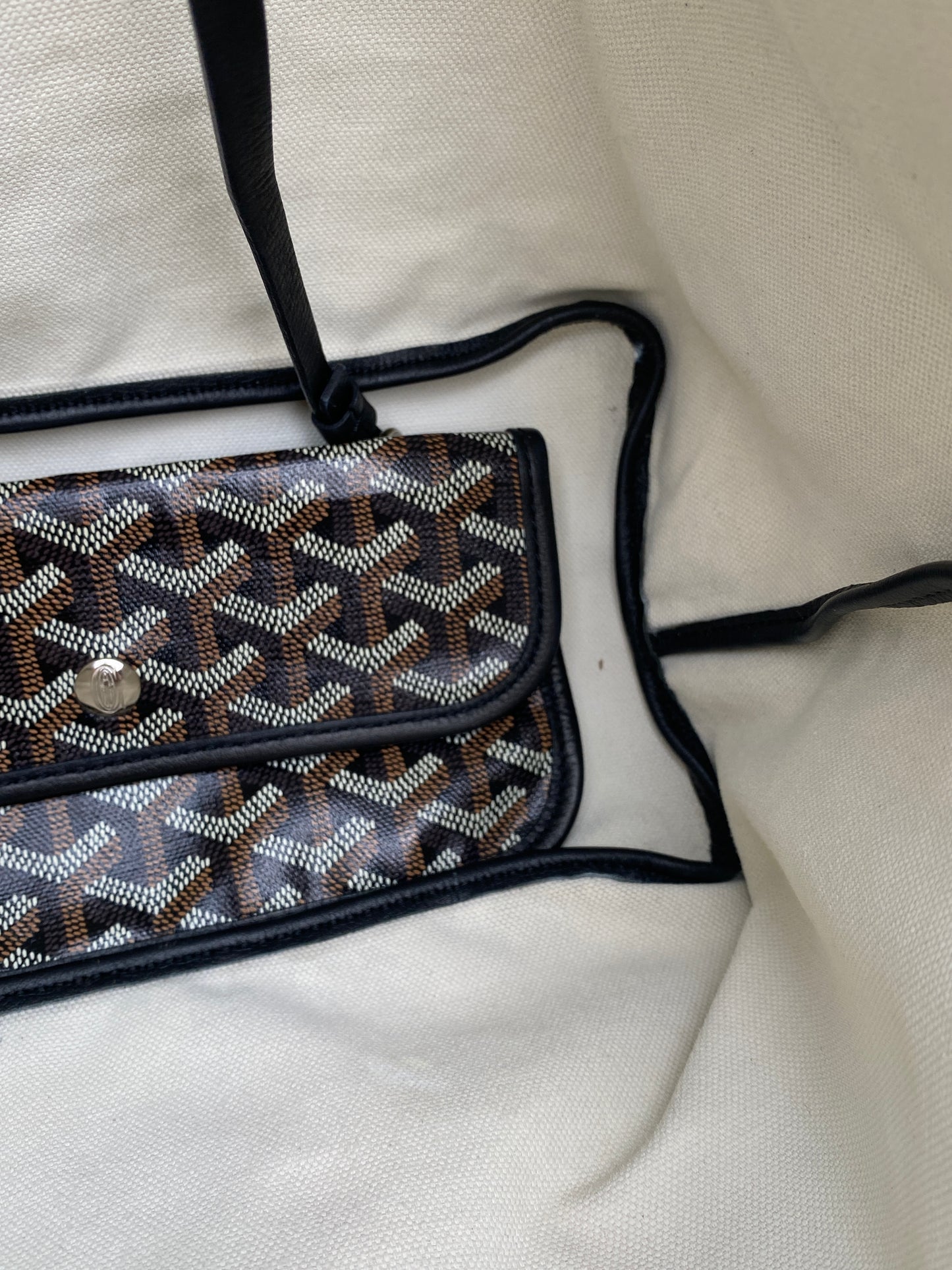 Goyard Black Saint Louis Canvas Tote PM