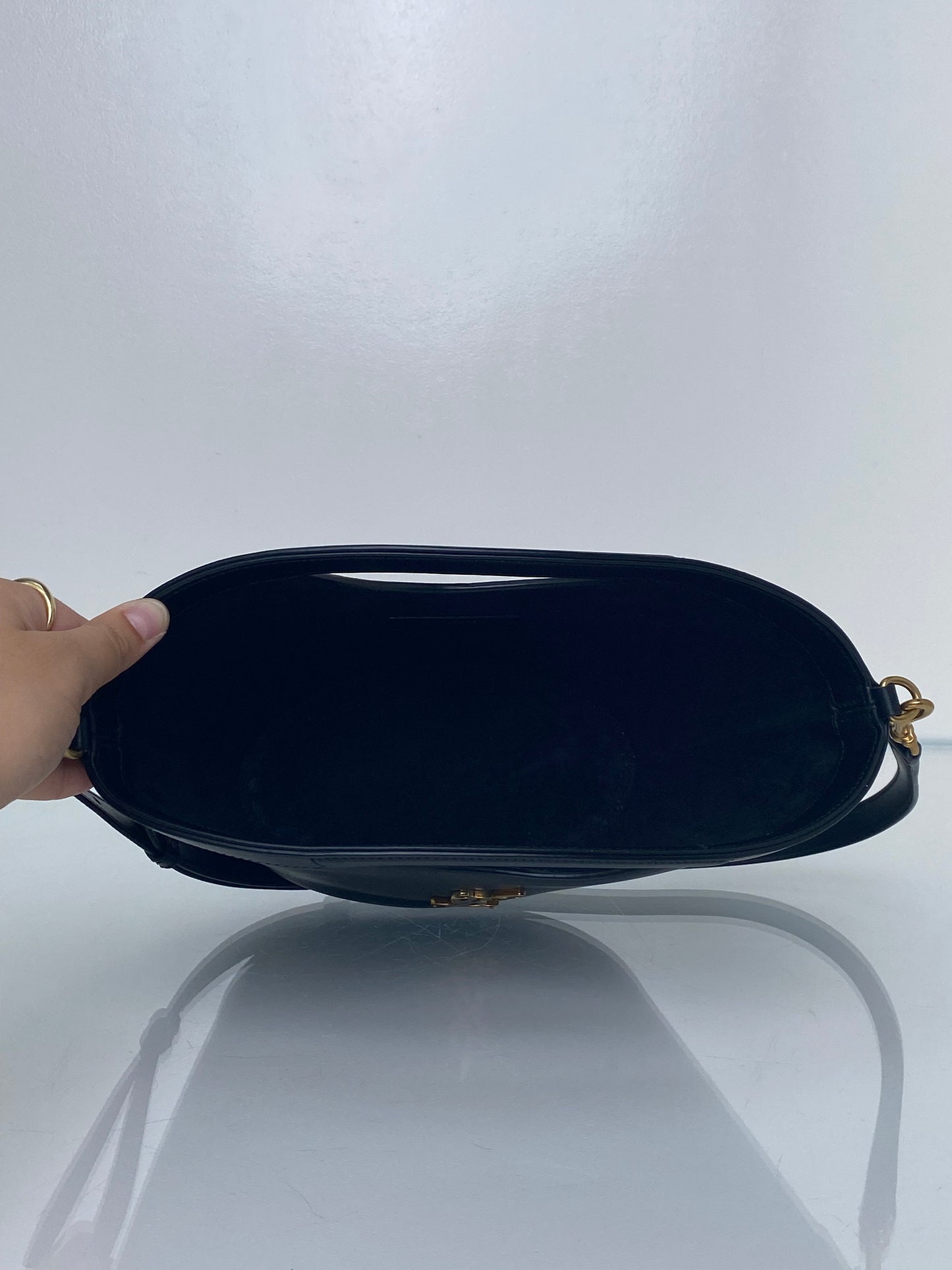 Saint Laurent Black Celia Tote Bag GHW