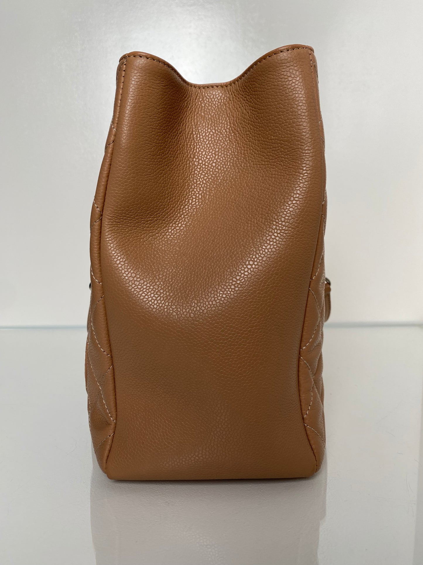 Chanel Dark Beige Caviar Quilted GST XL Bag SHW #17