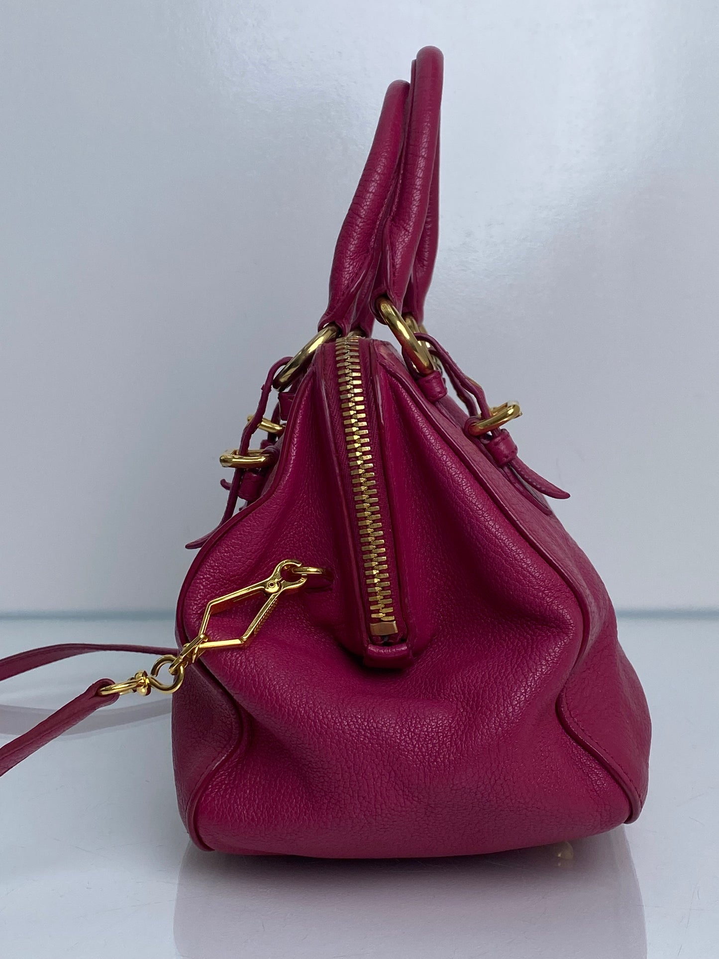 Miu Miu Pink Boston Bag GHW