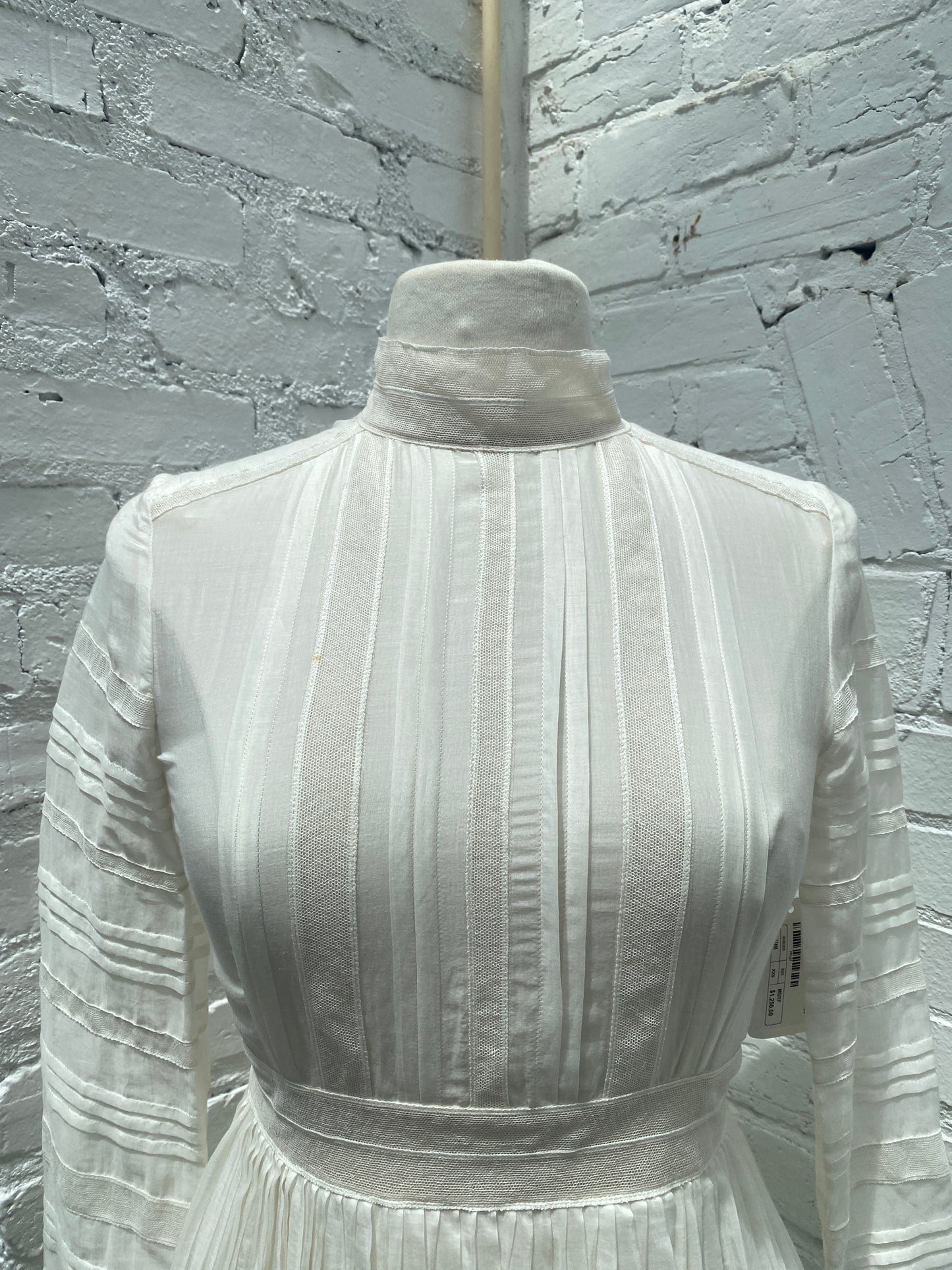Valentino S.p.A Cream Long Sleeve Dress, 00