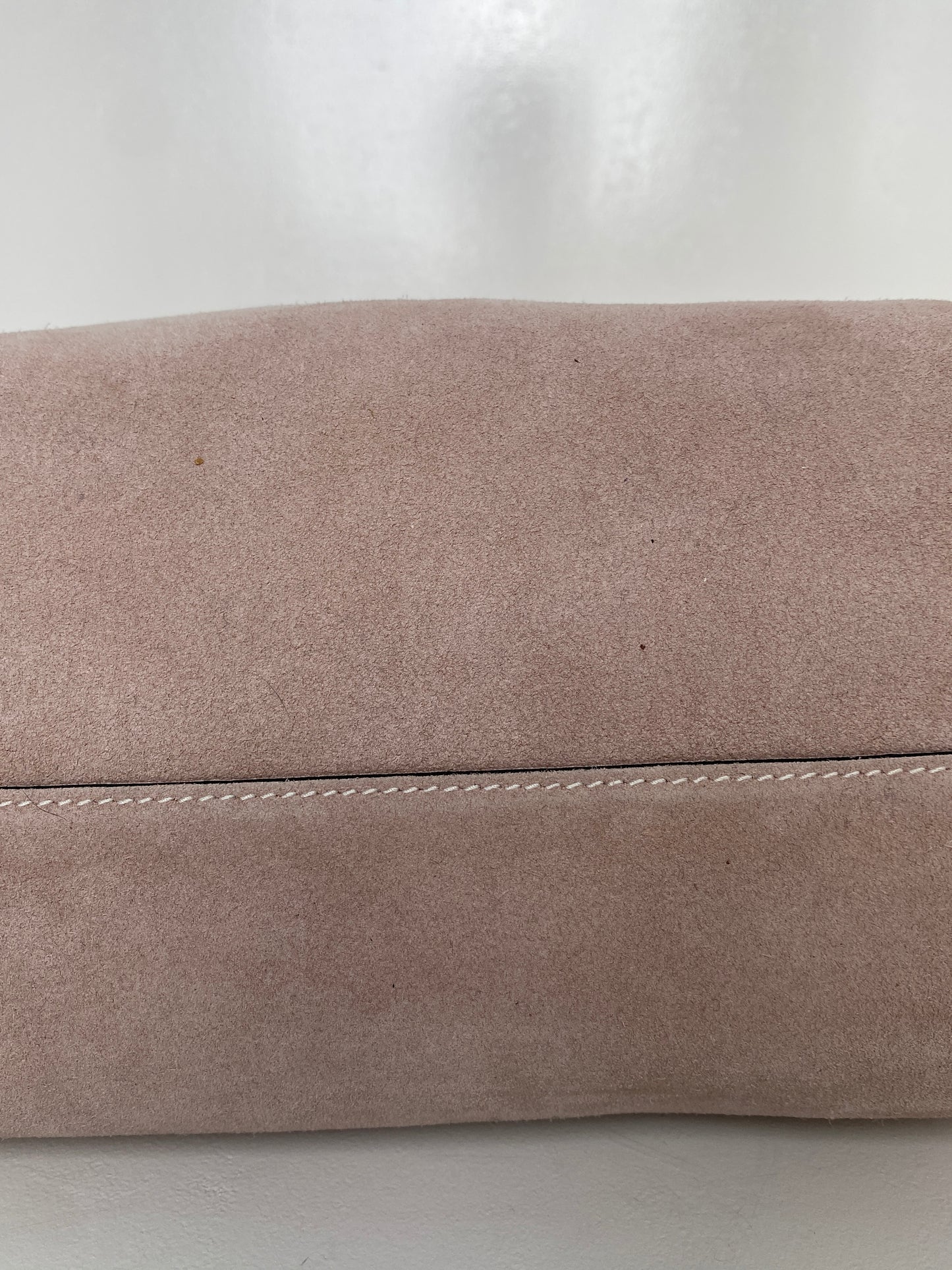 Hermes Double Sens 45 Reversible Suede Taupe Tote