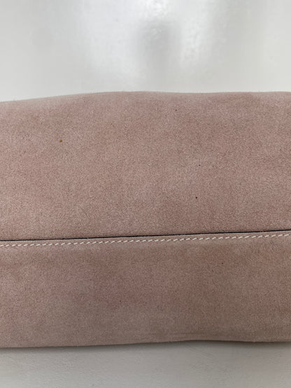 Hermes Double Sens 45 Reversible Suede Taupe Tote