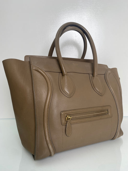 Celine Brown Luggage Mini Tote