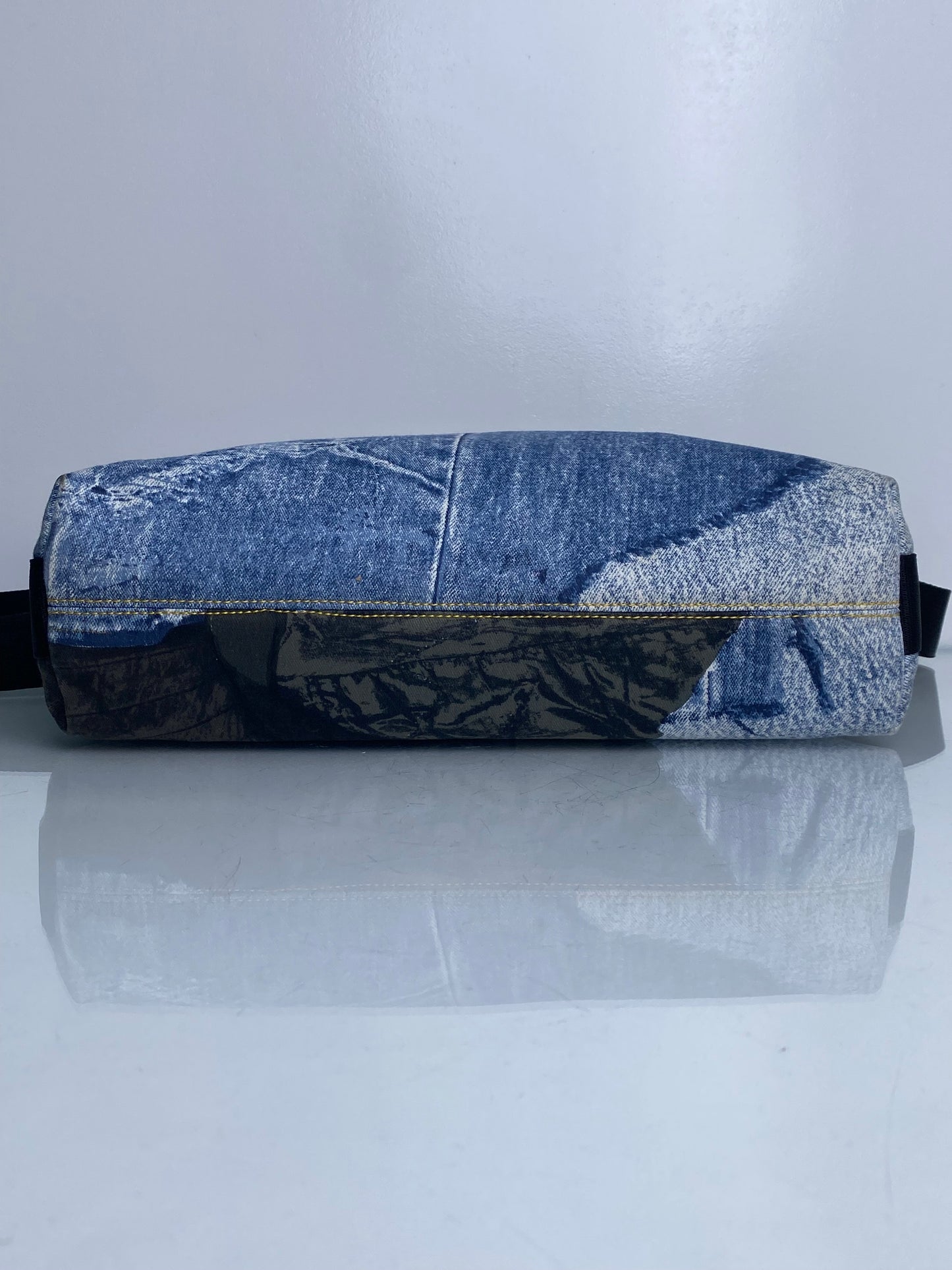 Christian Dior Miss Diorella Denim Print Messenger Bag SHW