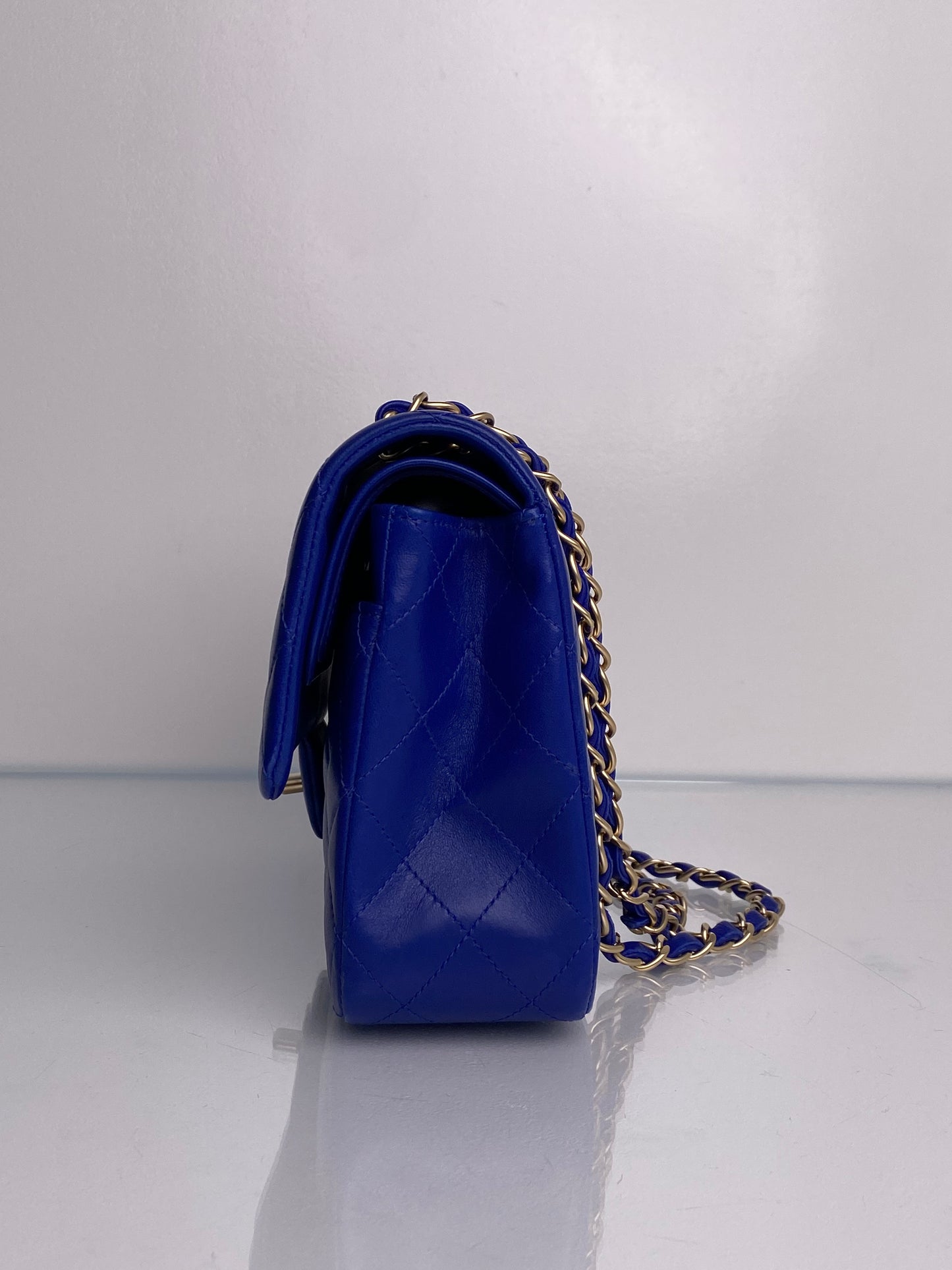 Chanel Medium Royal Blue Lambskin Matte GHW