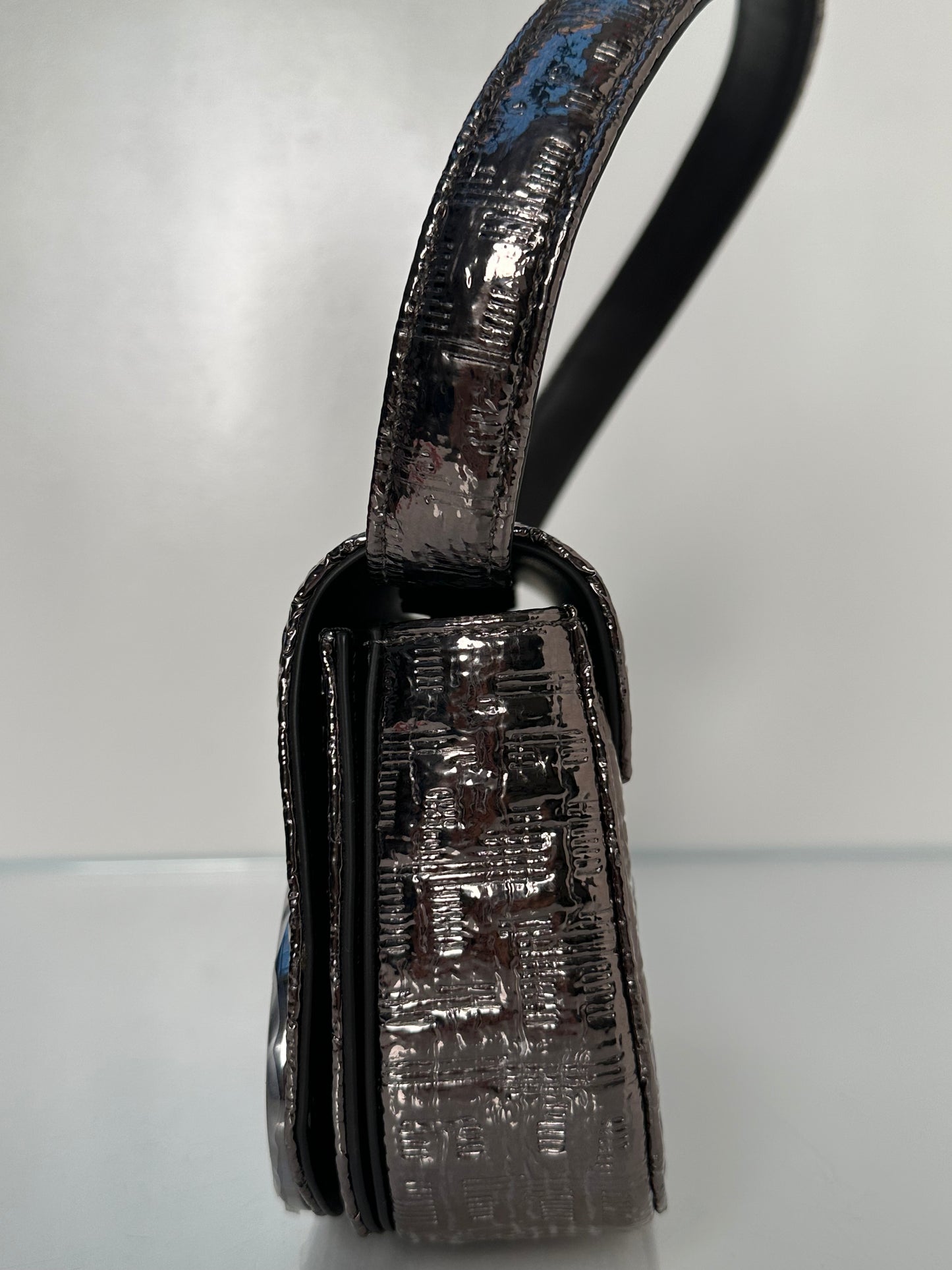 Diesel Metallic Logo Shoulder Bag SHW