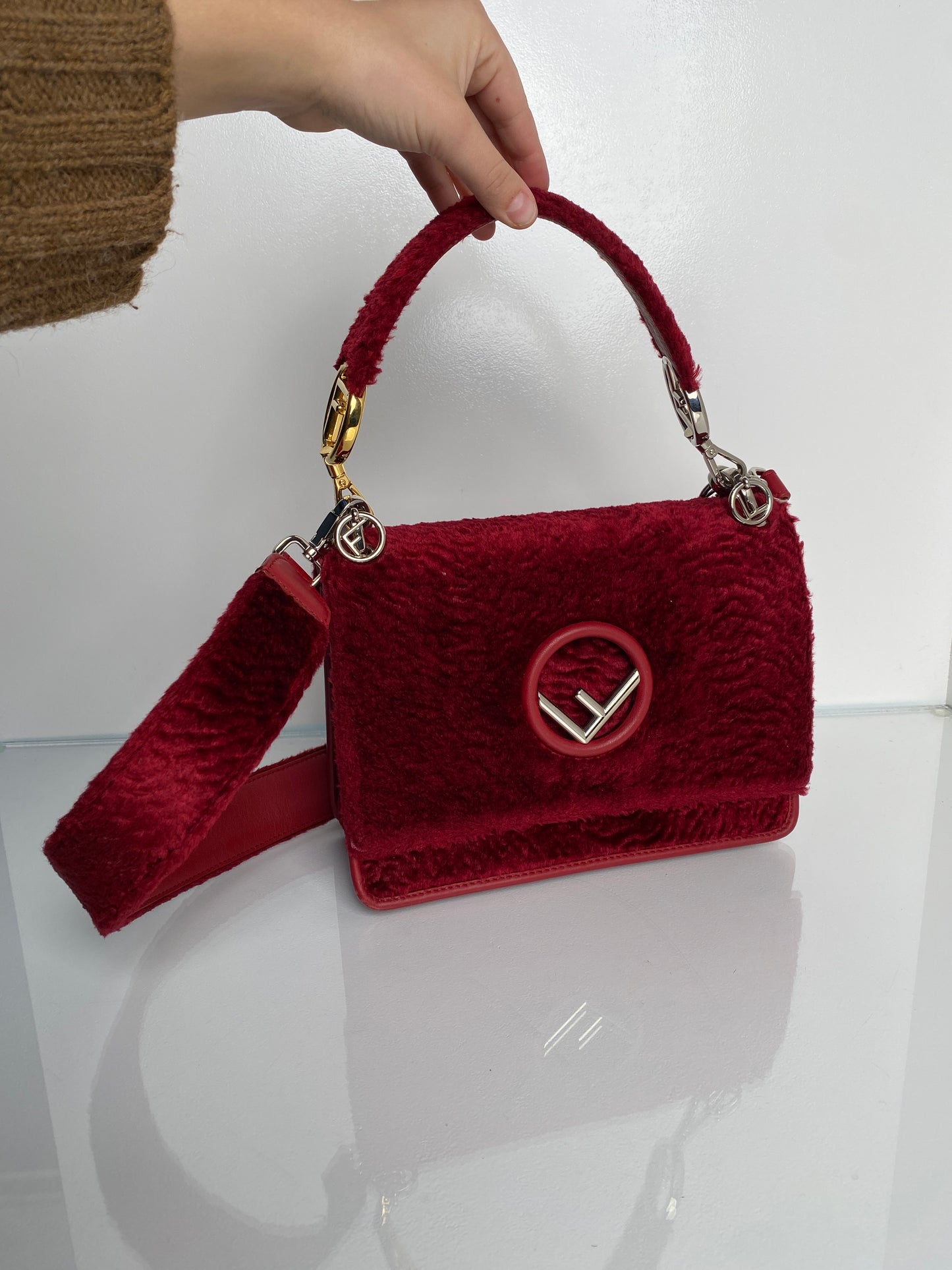 Fendi Red Khan Bag