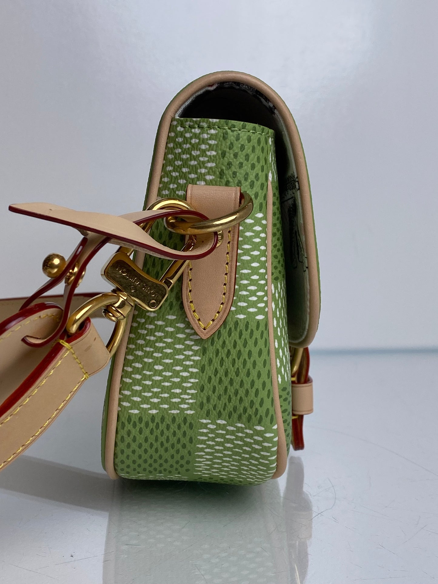 Louis Vuitton x Tyler The Creator Montsouris Messenger Green Damier Golf Bag
