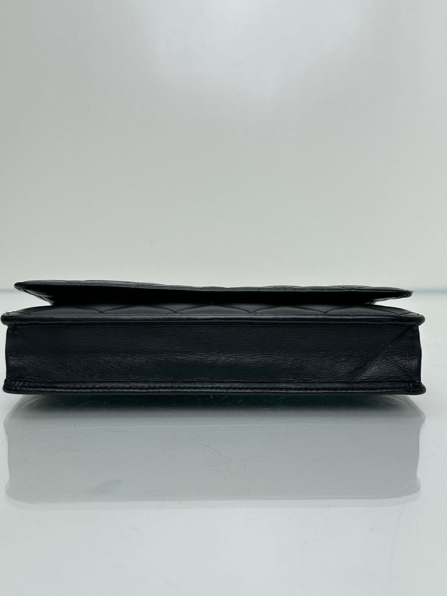 Chanel Black Quilted Cambon Wallet On Chain Bag SHW #15