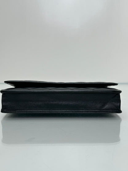 Chanel Black Quilted Cambon Wallet On Chain Bag SHW #15